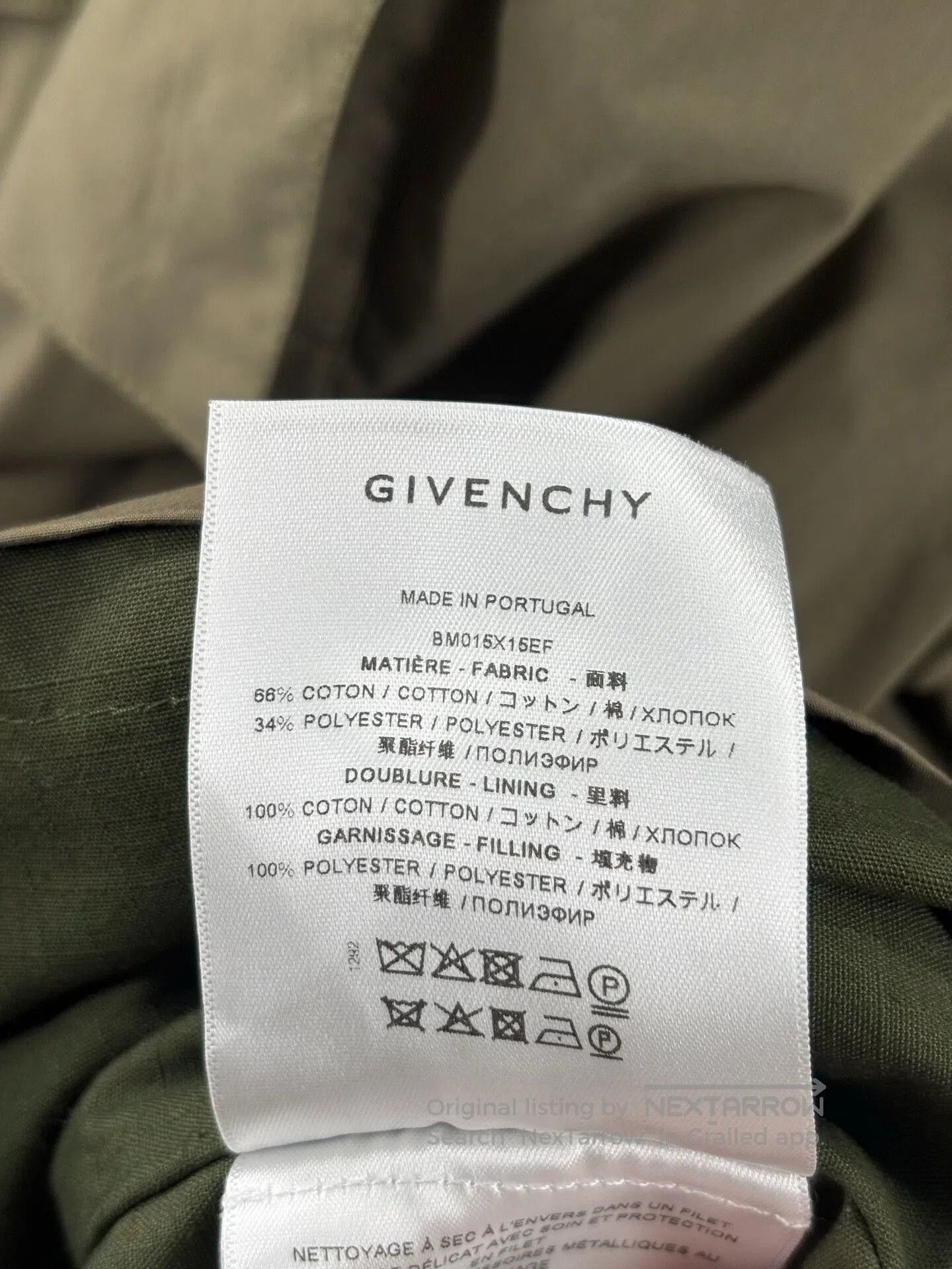 Givenchy givenchy men's m65 military jacket in green. Size US L / EU 52-54 / 3 - 7 Thumbnail