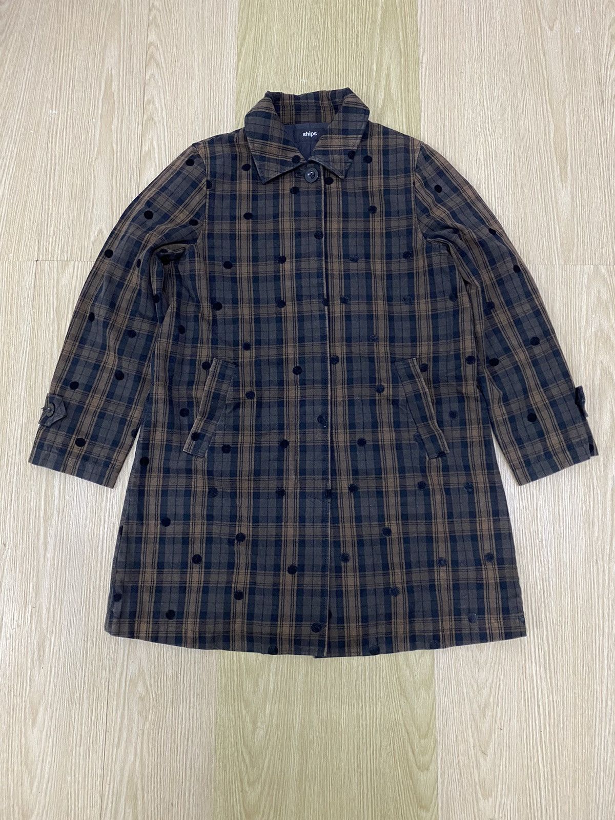 SHIPS Ships polkadot nova long jacket Size US S / EU 44-46 / 1 - 1 Thumbnail