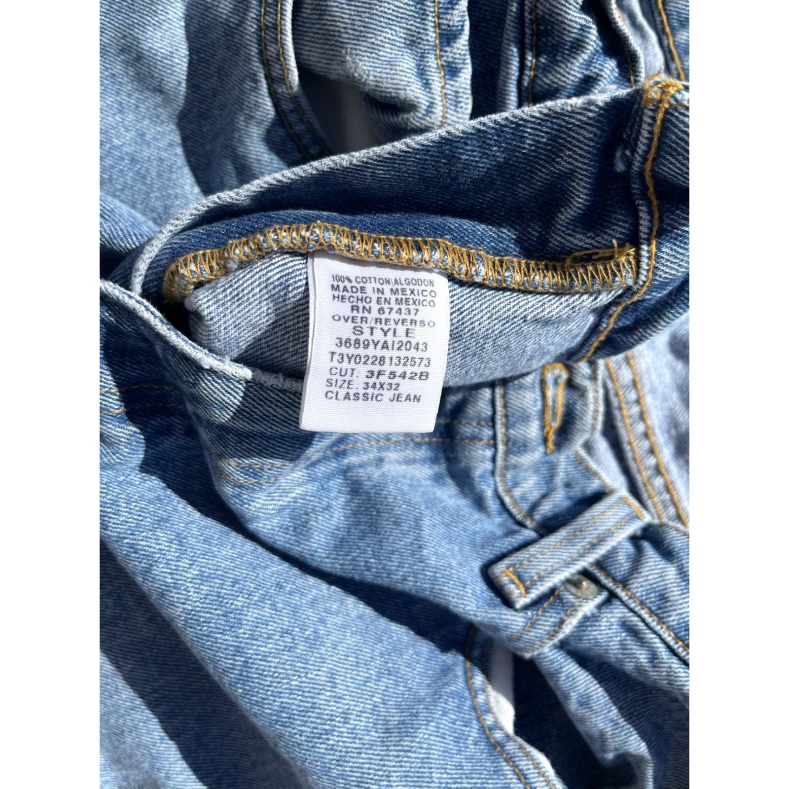 Ralph Lauren Ralph Lauren Jeans Blue Straight Leg 34x32 Zip Logo Icon 50s James Dean Mens Size US 34 / EU 50 - 5 Thumbnail