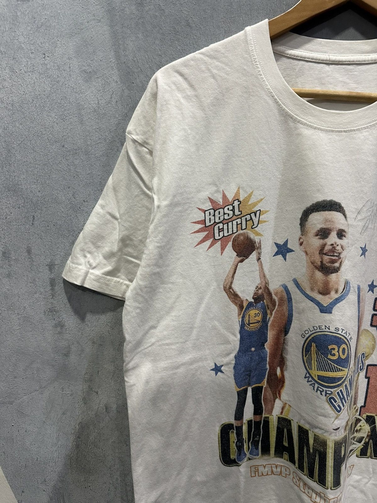 NBA × Vintage FMVP Stephen Curry T-shirt Size US L / EU 52-54 / 3 - 4 Thumbnail