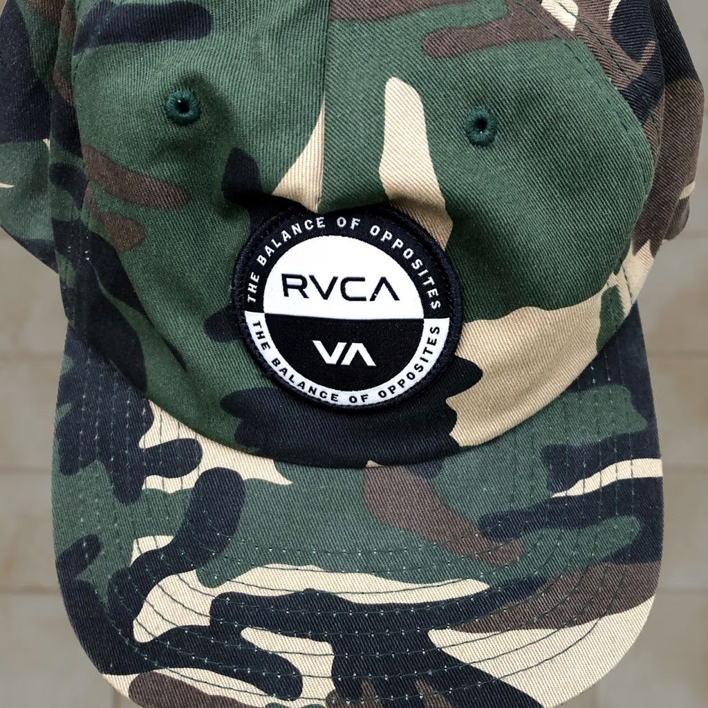 RVCA RVCA The Balance of Opposites Hat Men's Camo Snapback One Size Green Cap Size ONE SIZE - 1 Thumbnail