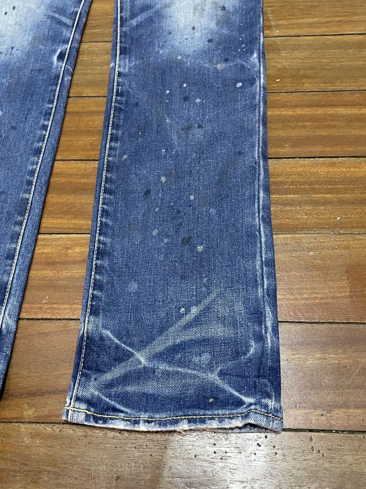 14th Addiction Very Rare Vintage Miharayasuhiro Distressed Jeans 2000s Size US 29 - 6 Thumbnail