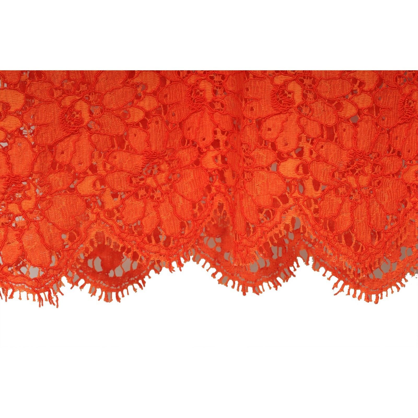 Gucci Orange Floral Embroidered Lace Sleeveless Blouse Size M / US 6-8 / IT 42-44 - 4 Thumbnail