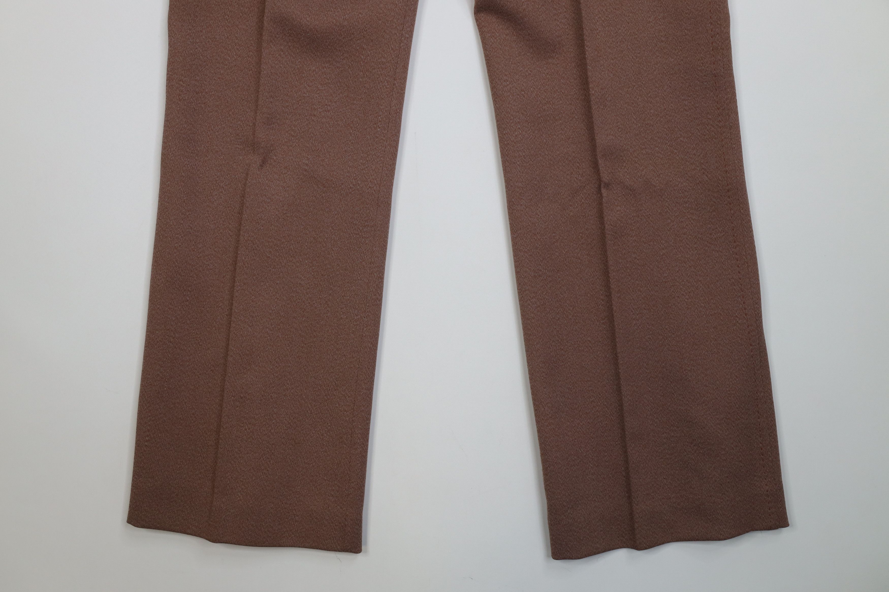 Vintage Vintage 70s Streetwear Wide Leg Chino Pants Light Brown USA Size US 34 / EU 50 - 12 Thumbnail