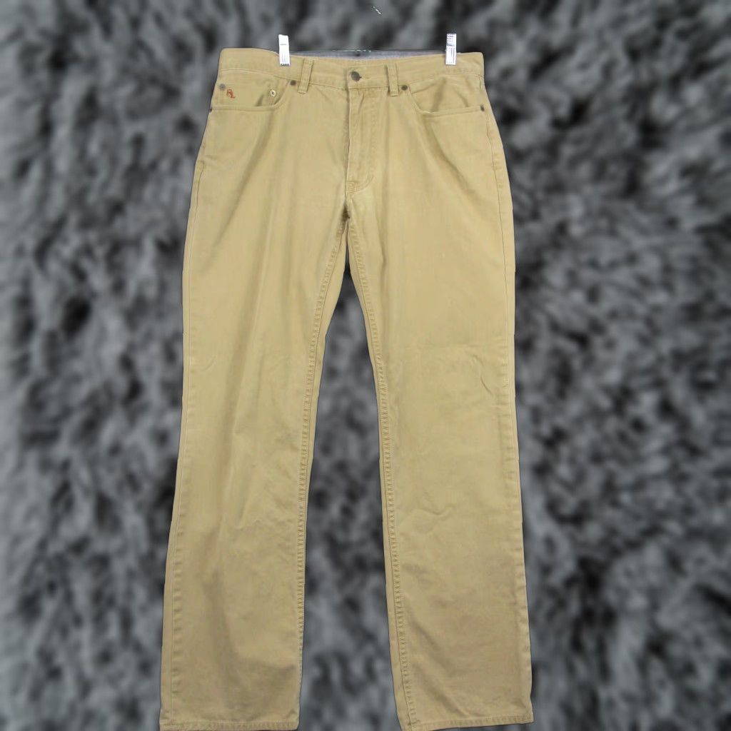 Polo Ralph Lauren Polo Ralph Lauren Pants Mens Adult 33x32 Chino Straight Leg Embroidered RL Logo Beige Size US XS / EU 42 / 0 - 1 Thumbnail