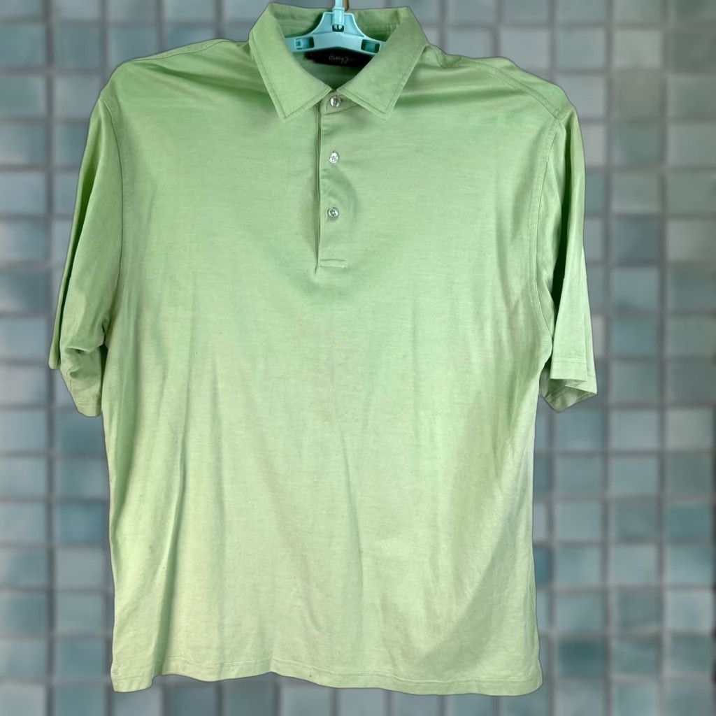 Vintage Bobby Jones Polo Shirt Mens Size L Green 100% Cotton Short Sleeve Knit Classic Golf Polo Mens Green Size US L / EU 52-54 / 3 - 1 Thumbnail