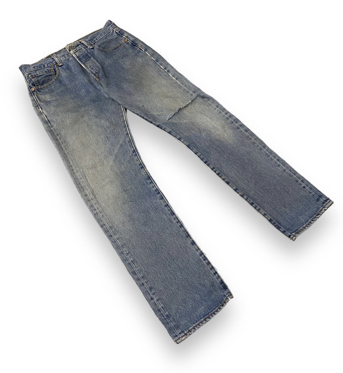 Japanese Brand × Levi's Vintage Levis Strauss Japan 501 Button 4996 Distressed h' Size US 29 - 4 Thumbnail