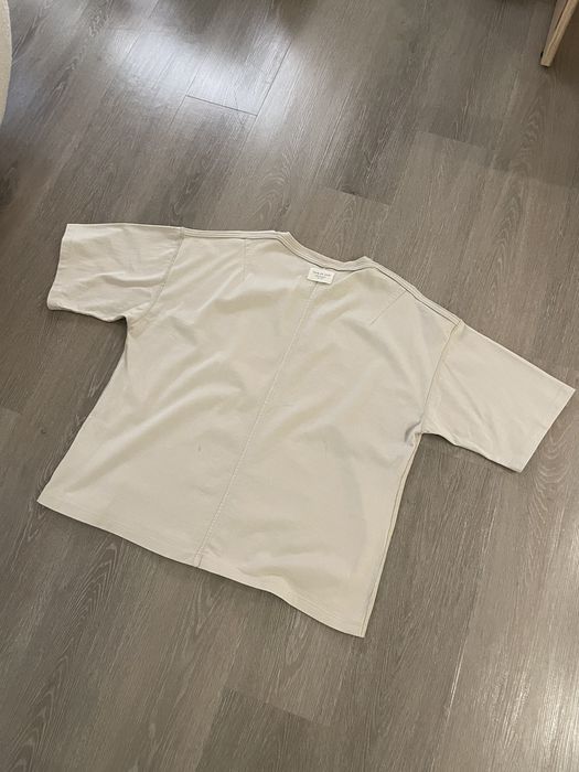 Fear of God fear of god fourth collection tan inside out t shirt | Grailed