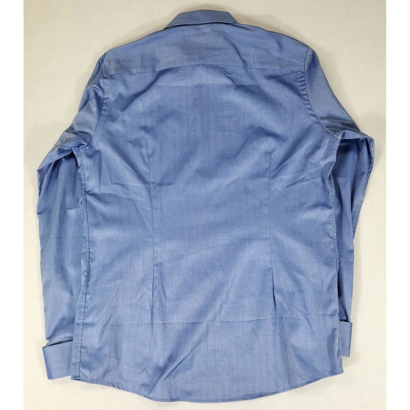 Eton ETON Dress Shirt Blue Oxford Button-Down French Cuff Mens 16/41 Regular Long Sleeve Collared Shirt Size US L / EU 52-54 / 3 - 3 Thumbnail