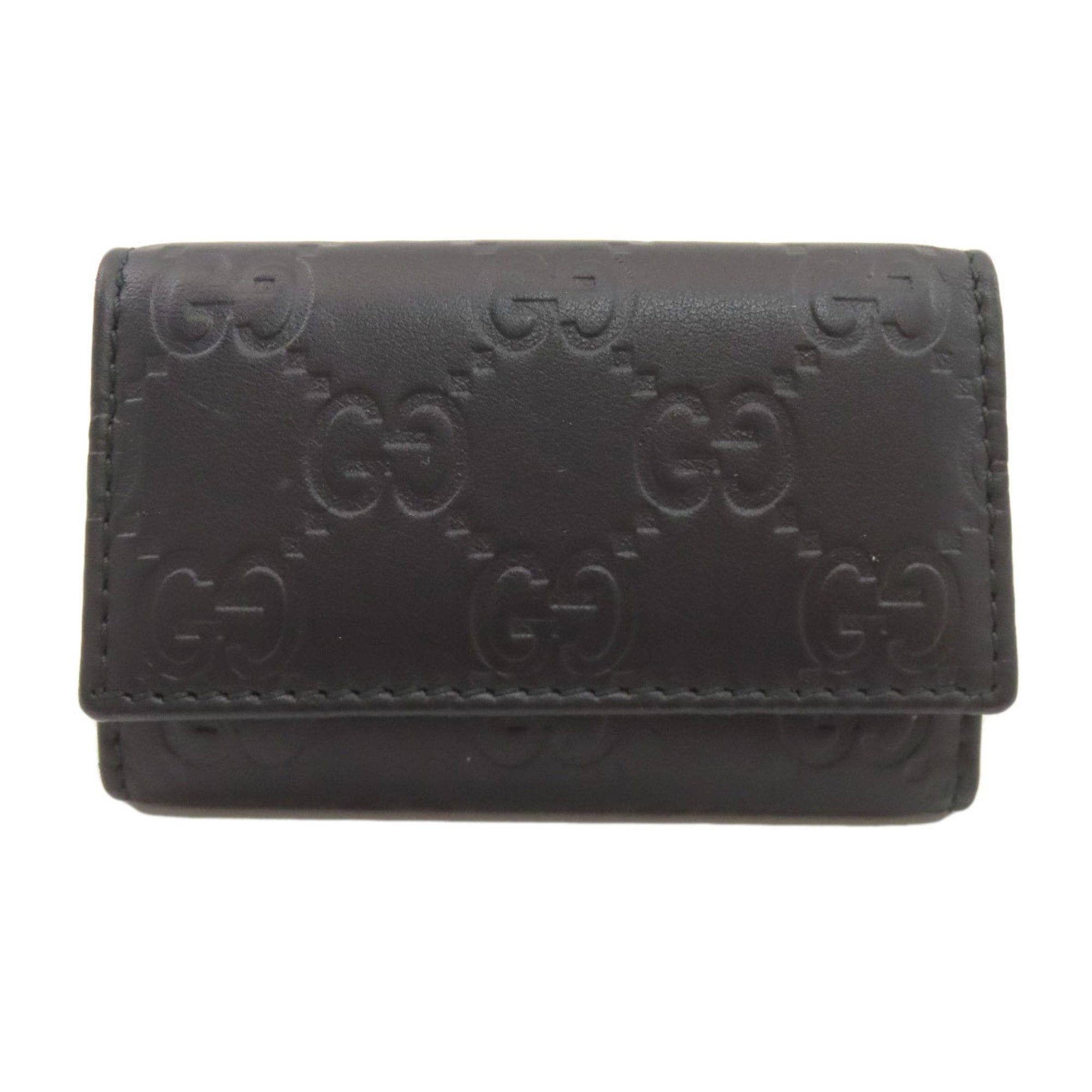 Gucci Gucci 138093 GG Signature Shima Leather Key Case for Women Size ONE SIZE - 1 Thumbnail