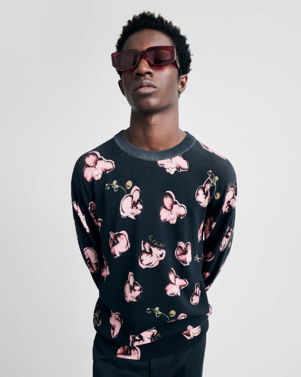 Paul Smith Paul Smith Orchid Logo Cotton Jumper Crew Neck Sweatshirt Size US S / EU 44-46 / 1 - 2 Thumbnail