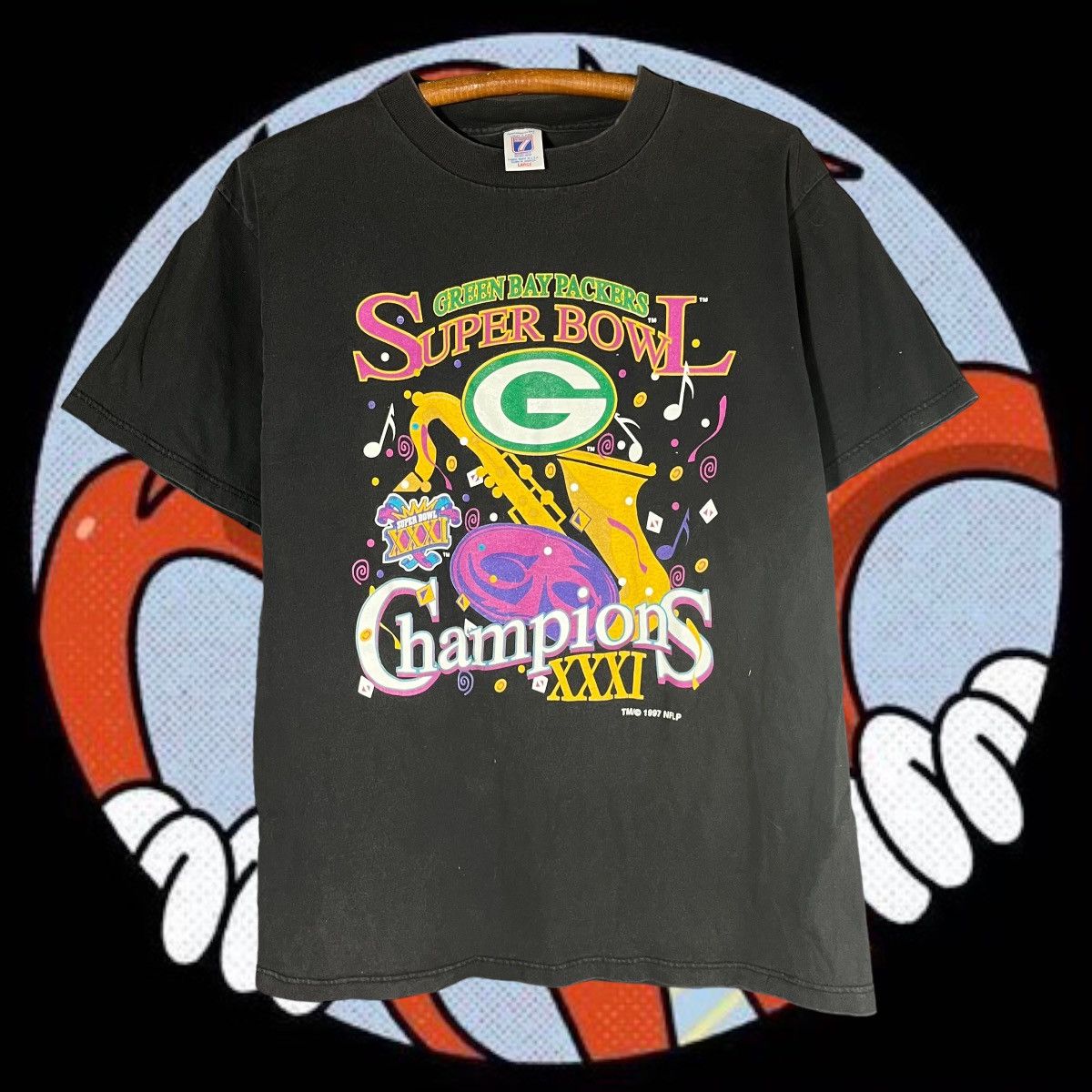 Vintage Vintage 1997 Green Bay Packers Super Bowl 31 Champs T