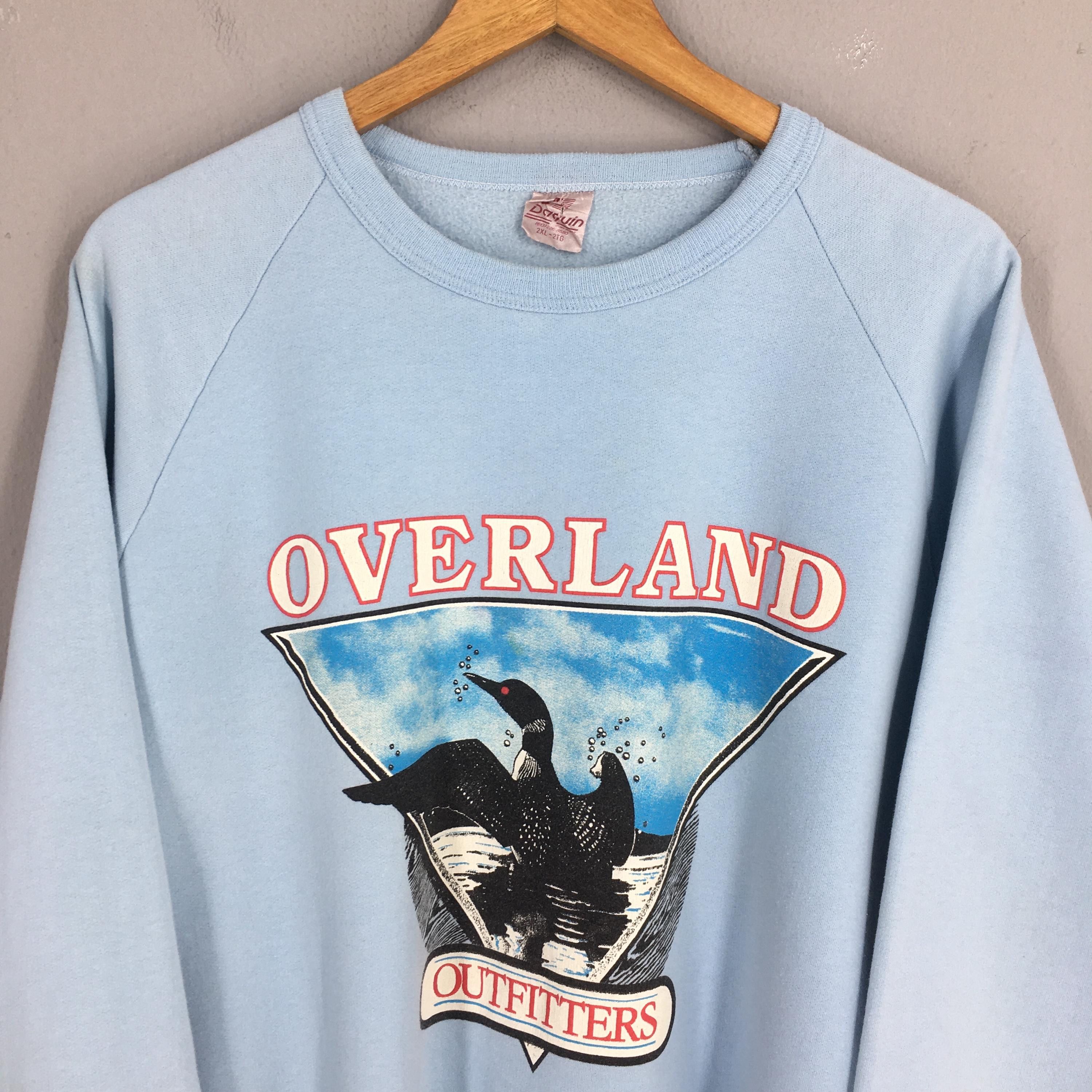Overland Vintage Overland Outfitters Blue Sweatshirt 2XLarge Size US XXL / EU 58 / 5 - 2 Thumbnail