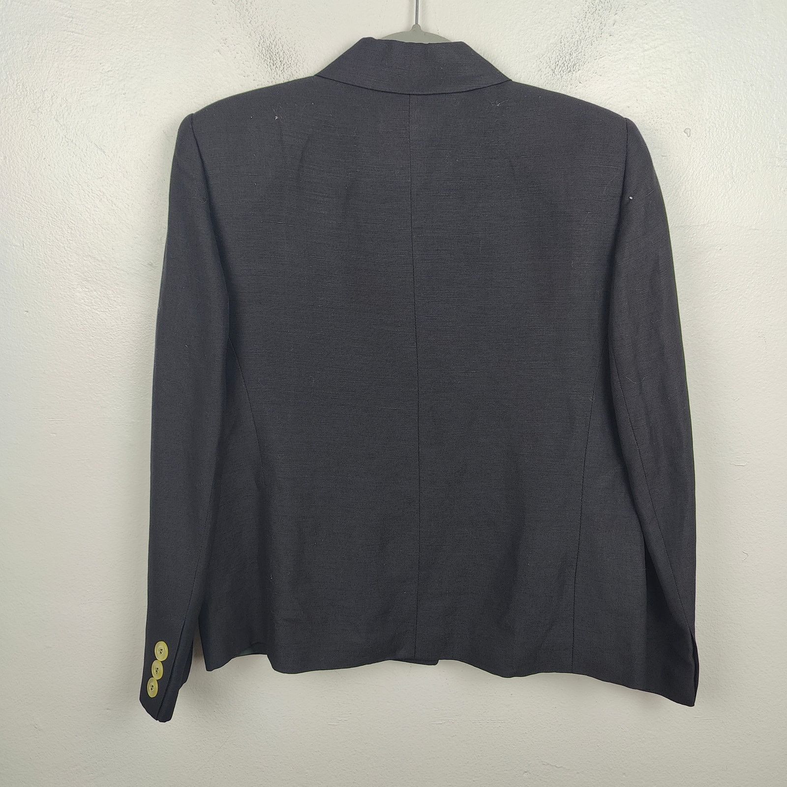 Other Vintage Giorgio Sant'Angelo Linen Blend Blazer Womens 8 Size M / US 6-8 / IT 42-44 - 4 Thumbnail