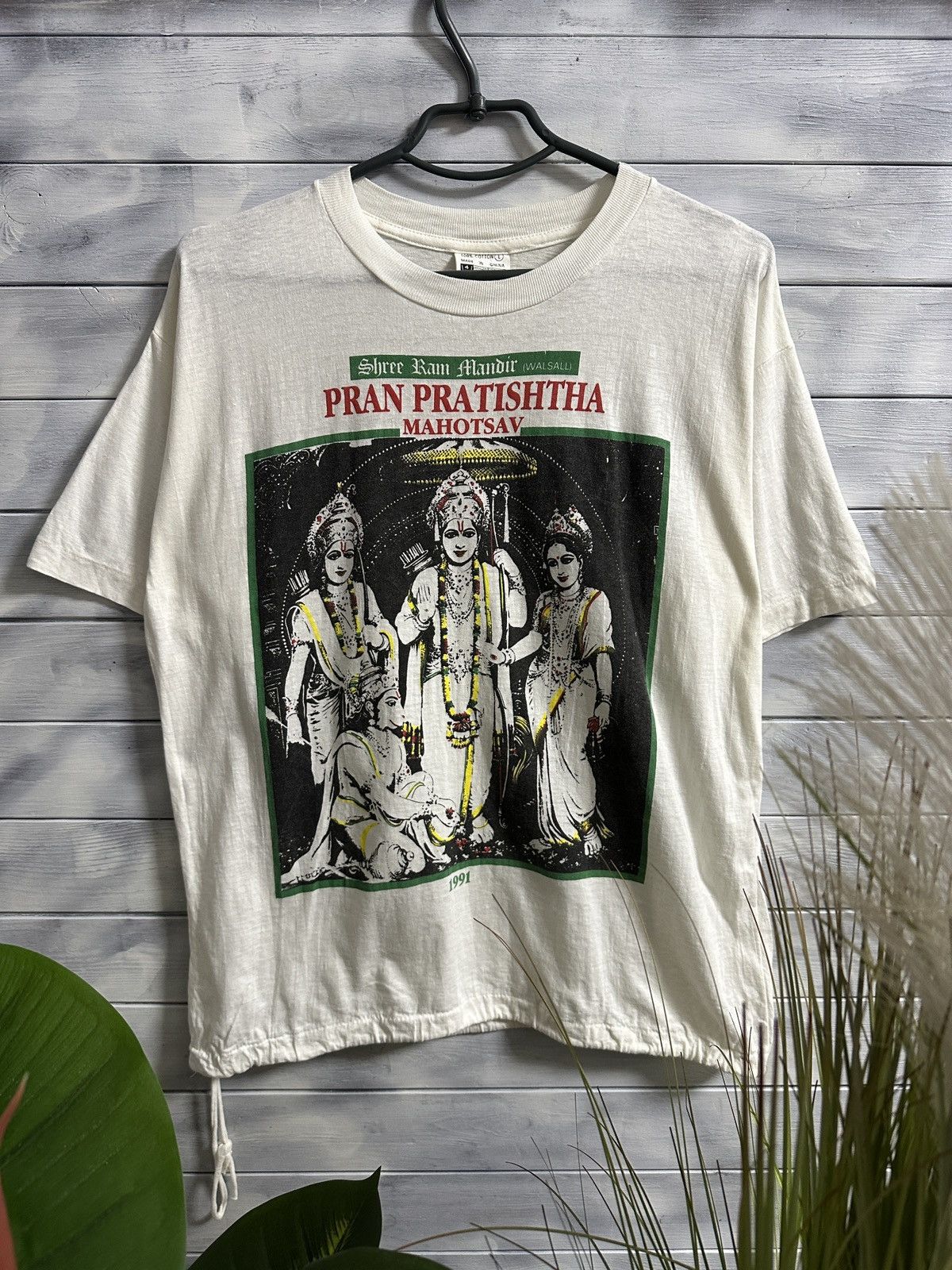 Vintage Rare Vintage T-Shirt 1991 Pran Pratishtha Mahotsav Size US M / EU 48-50 / 2 - 1 Thumbnail
