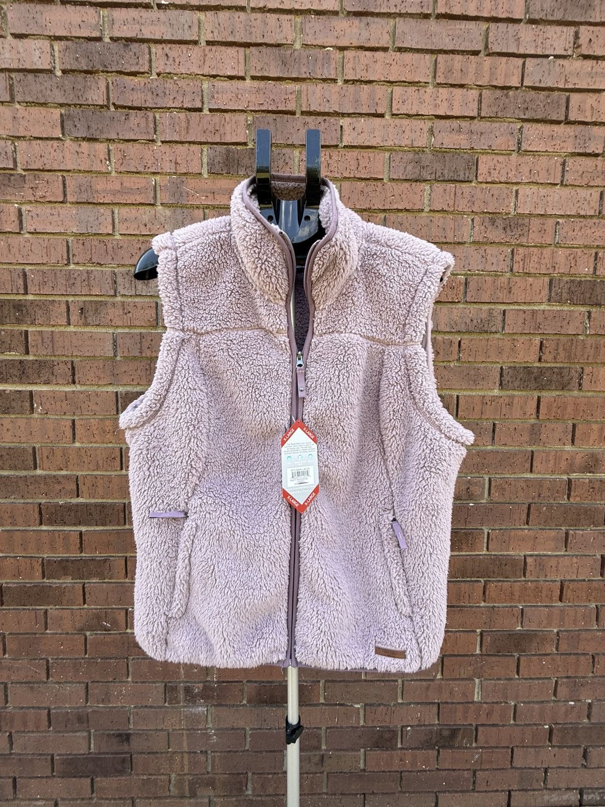 Free Country Free Country Plush Vest Full Zip Soft Sherpa Lavender Size XL / US 12-14 / IT 48-50 - 5 Thumbnail