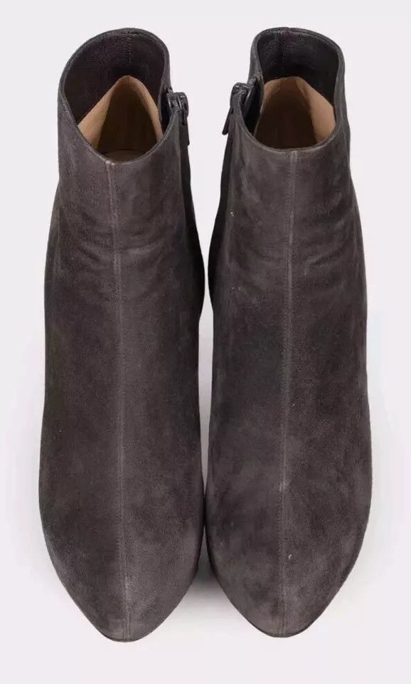 Christian Louboutin Auth Christian Louboutin Brownish Gray Suede Leather Booties Size US 9.5 / IT 39.5 - 3 Thumbnail