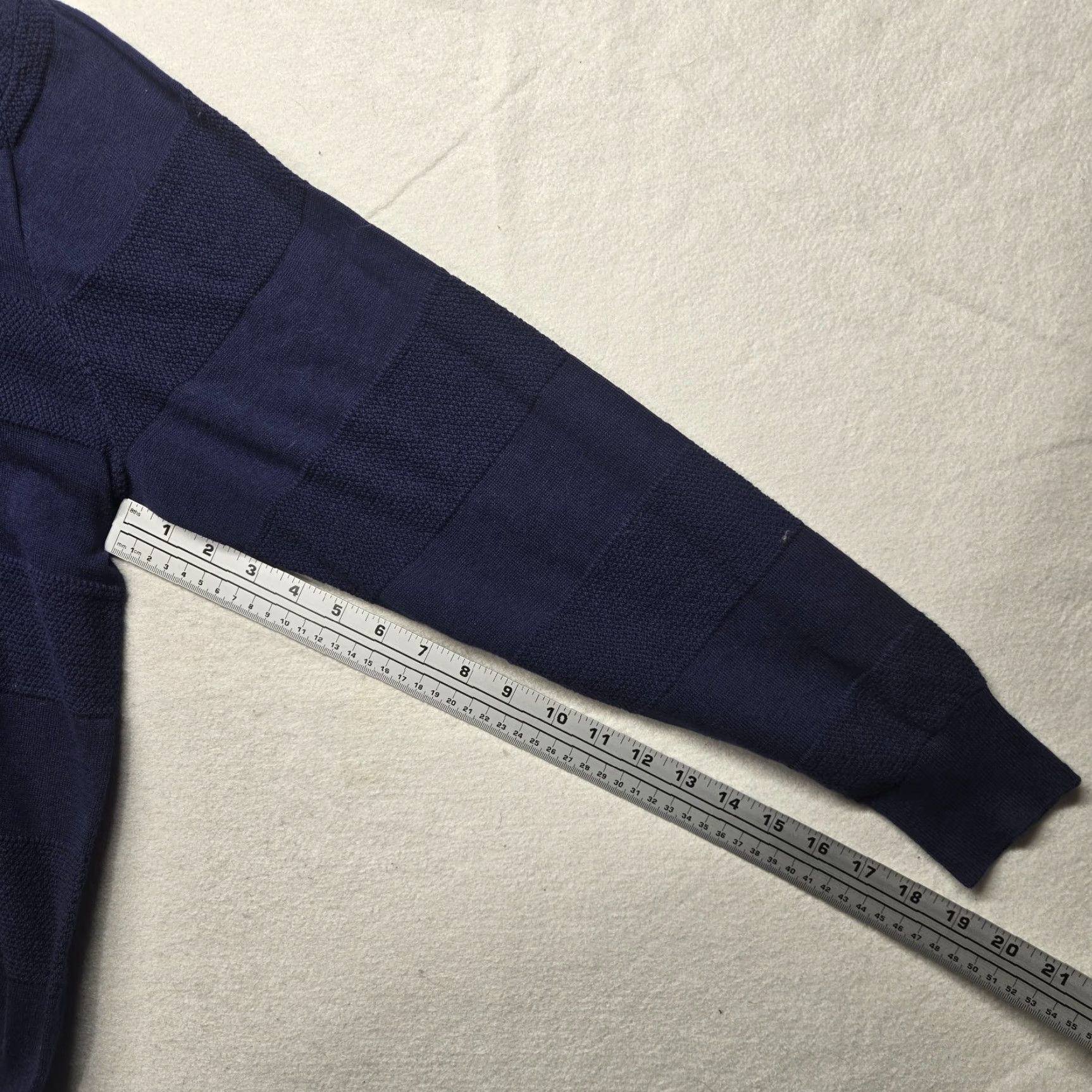 Chaps Chaps Polo Sweater Shirt 1/4 Zip Blue Long Sleeve XL Men Pullover Knit Cotton Zip Neck Collared Regular Size US XL / EU 56 / 4 - 5 Thumbnail