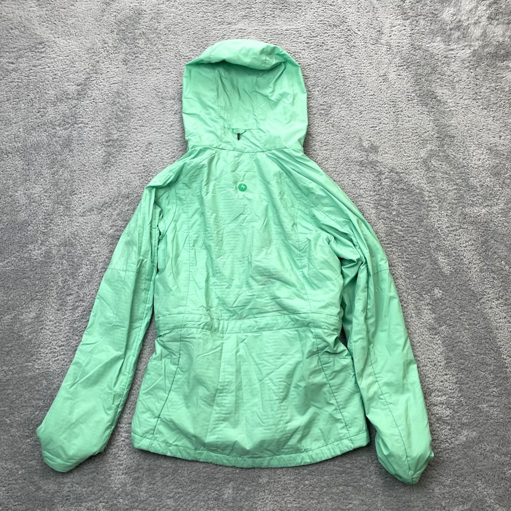 Marmot Marmot Jacket Womens Small Green Windbreaker Coat Nylon Hooded Lined Full Zip Size S / US 4 / IT 40 - 2 Thumbnail