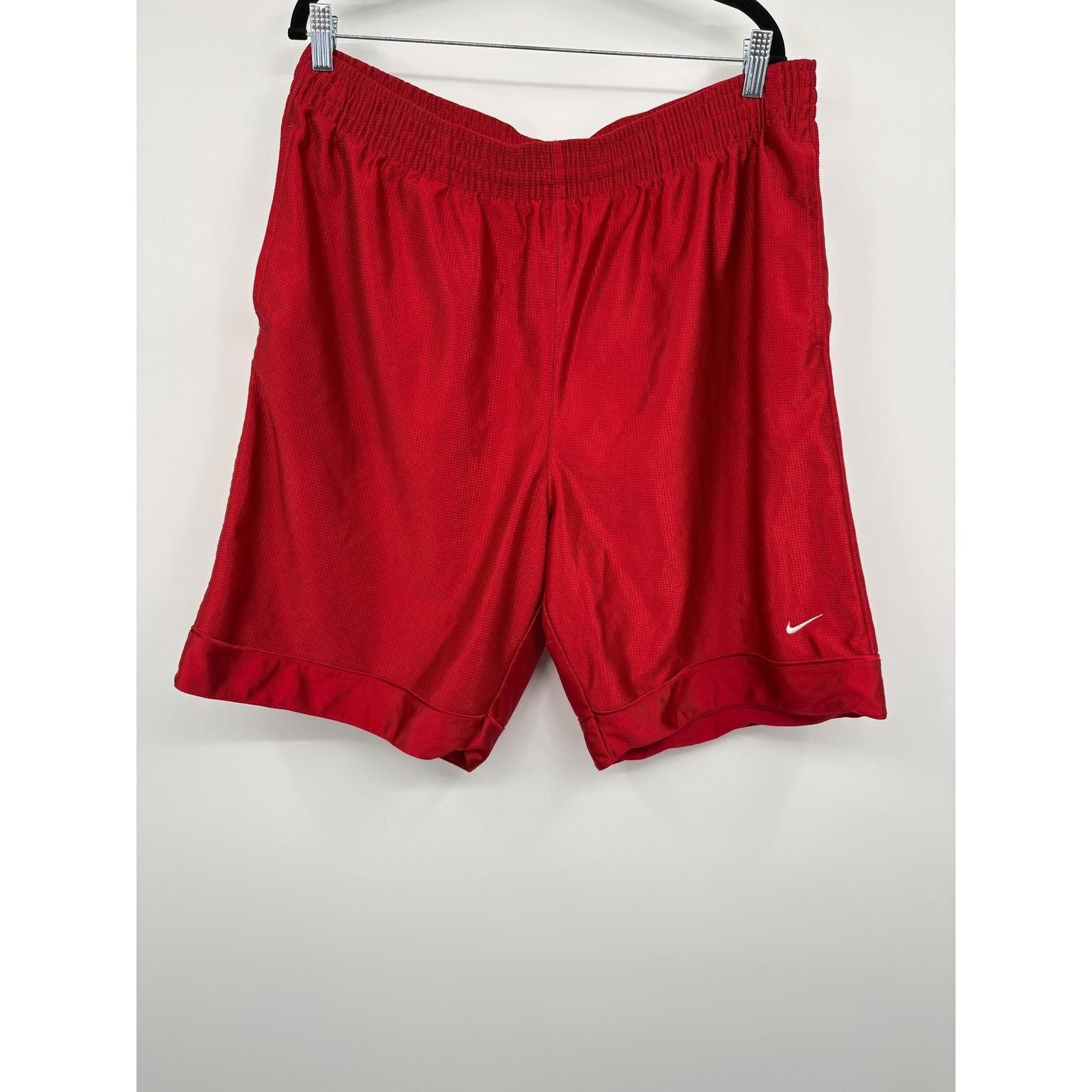Nike 90s Nike Red Athletic Shorts Men's XL Basketball Gym Workout Size US 36 / EU 52 - 1 Thumbnail