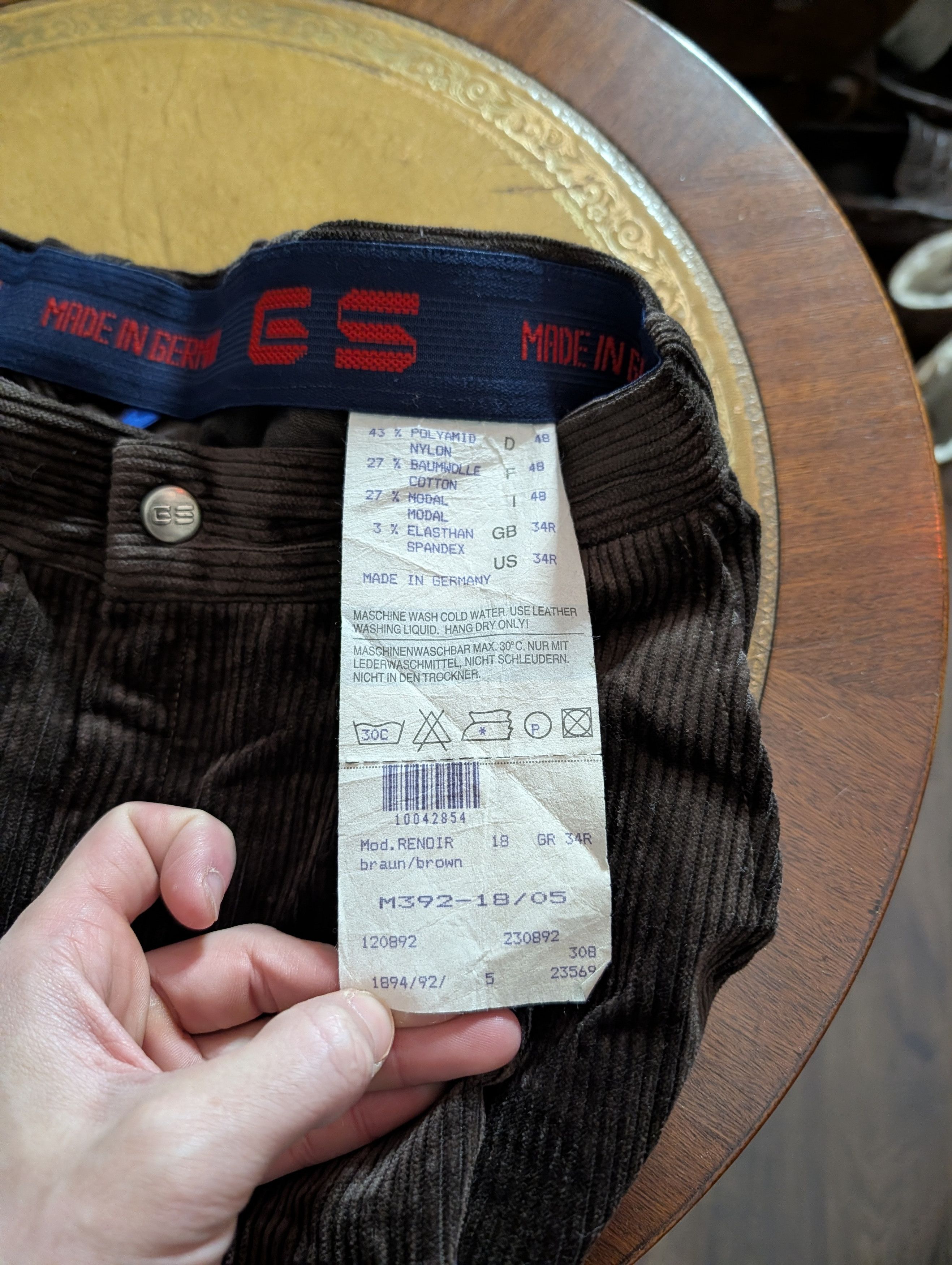 Vintage Gerry Schumacher VTG corduroy leather knee ski pants Size US 30 / EU 46 - 15 Thumbnail