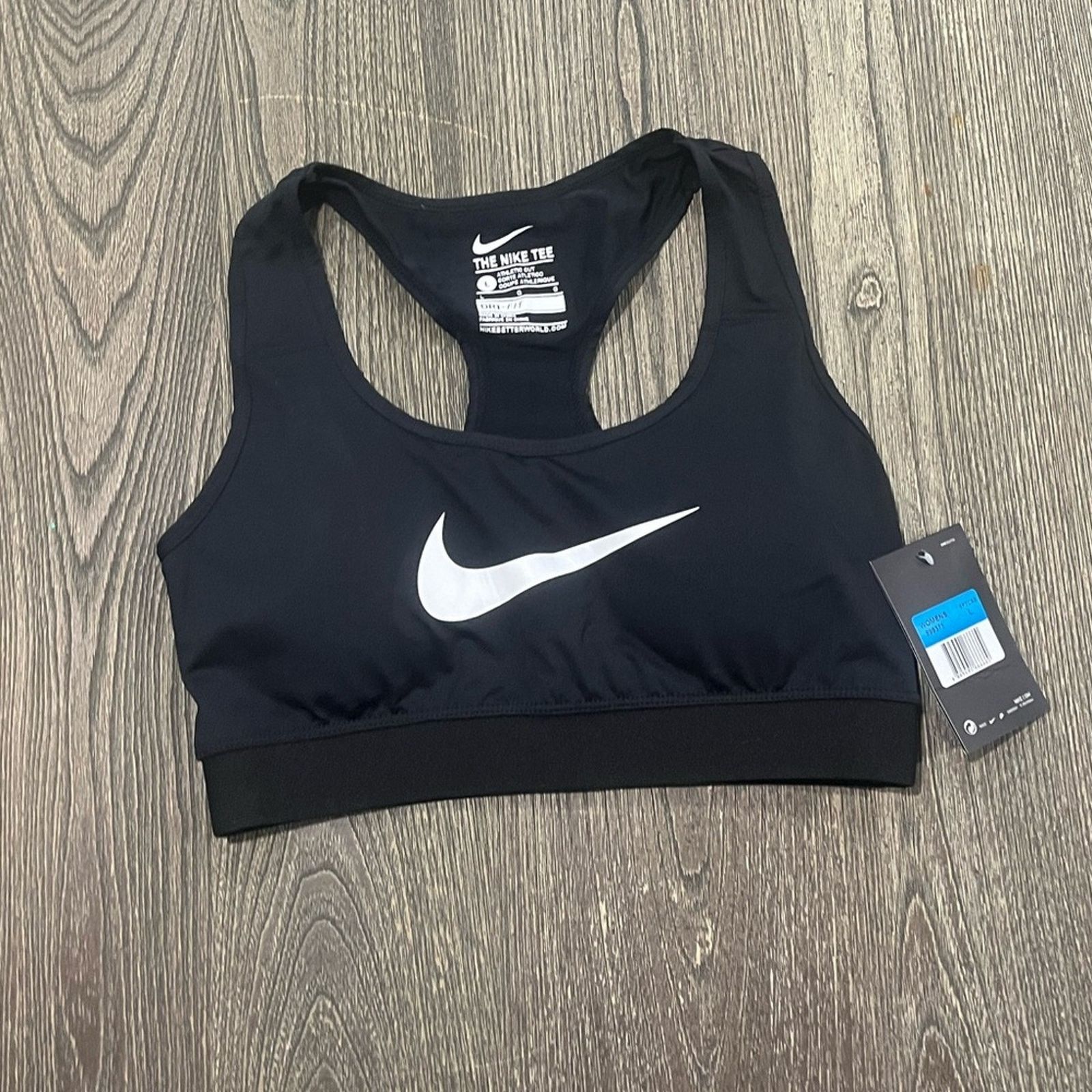 Nike NWT Nike Sports Bra The Nike Tee Dri Fit Swoosh Size Large Size ONE SIZE - 1 Thumbnail