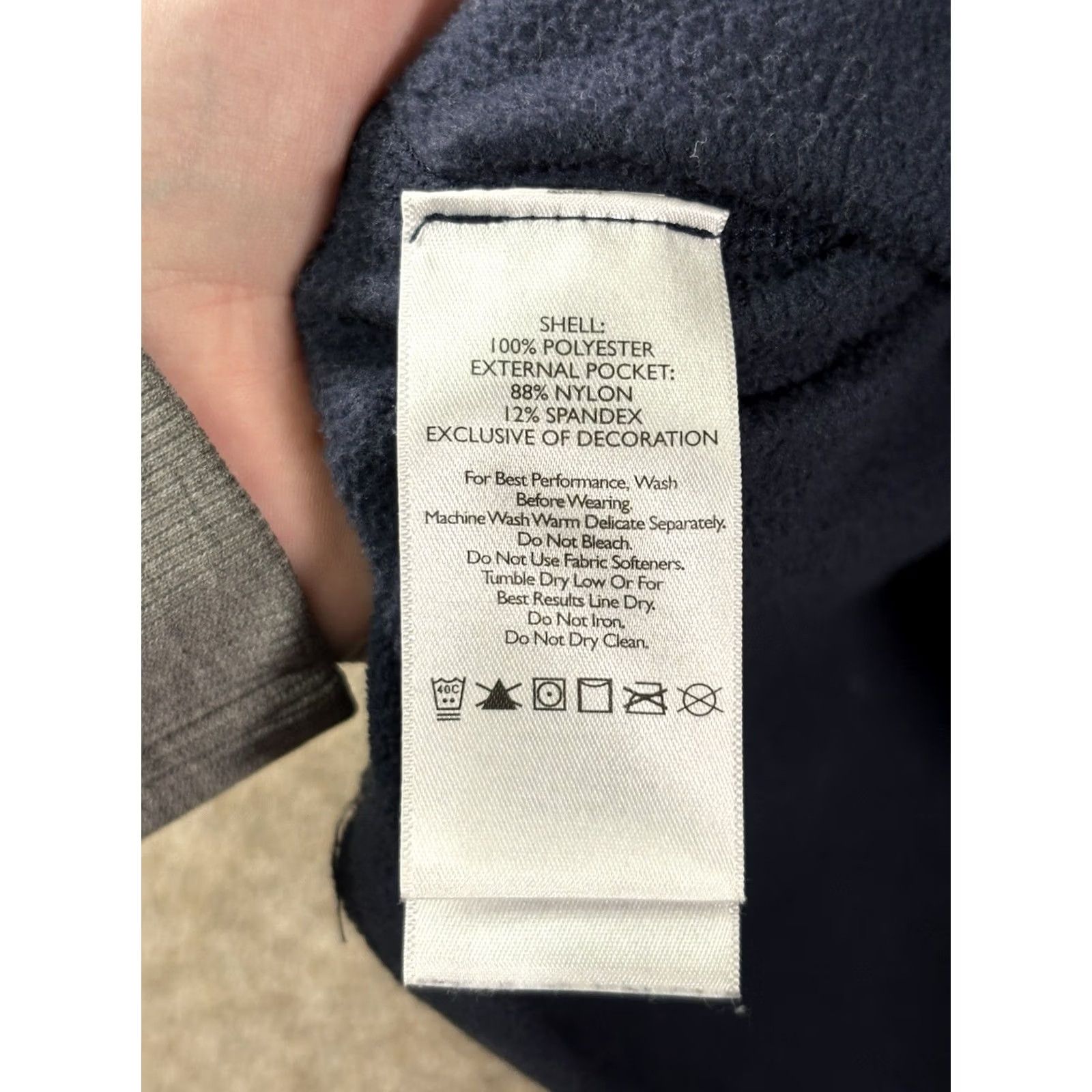 Eddie Bauer Eddie Bauer First Ascent Quarter Zip Fleece Navy Blue Mens Size Large Tall Sleeve Long Zip Mock Neck Logo Pattern Solid Vintage No Size US L / EU 52-54 / 3 - 5 Thumbnail