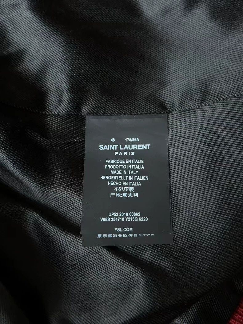 Saint Laurent Paris Saint Laurent Paris Red Teddy jacket 2505-Nextarrow Size US M / EU 48-50 / 2 - 4 Thumbnail