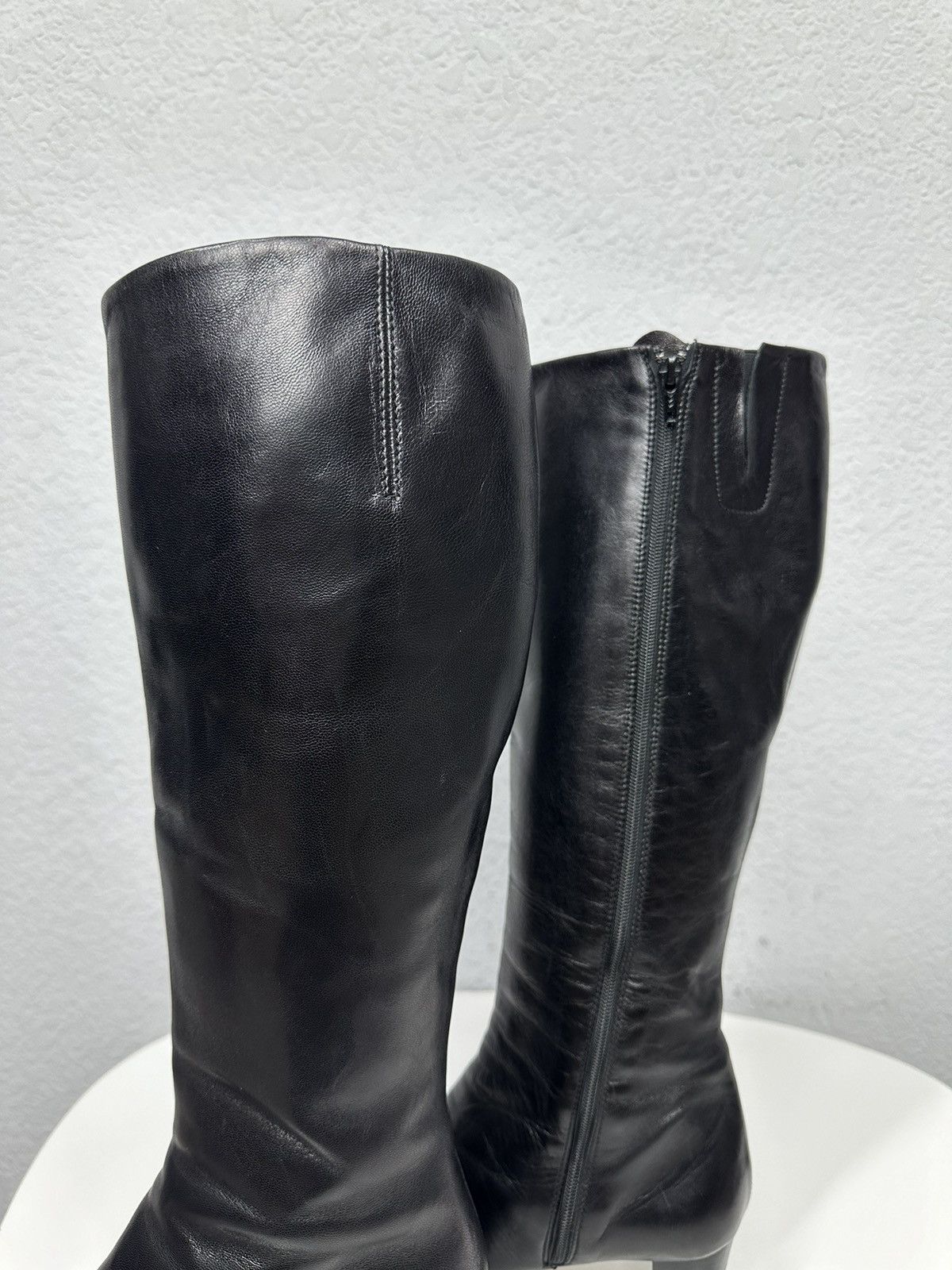 Dolce & Gabbana Vintage Shoes Leather High Heels Y2k Boots Ifsixwasnine 90s Size US 7.5 / IT 37.5 - 10 Thumbnail