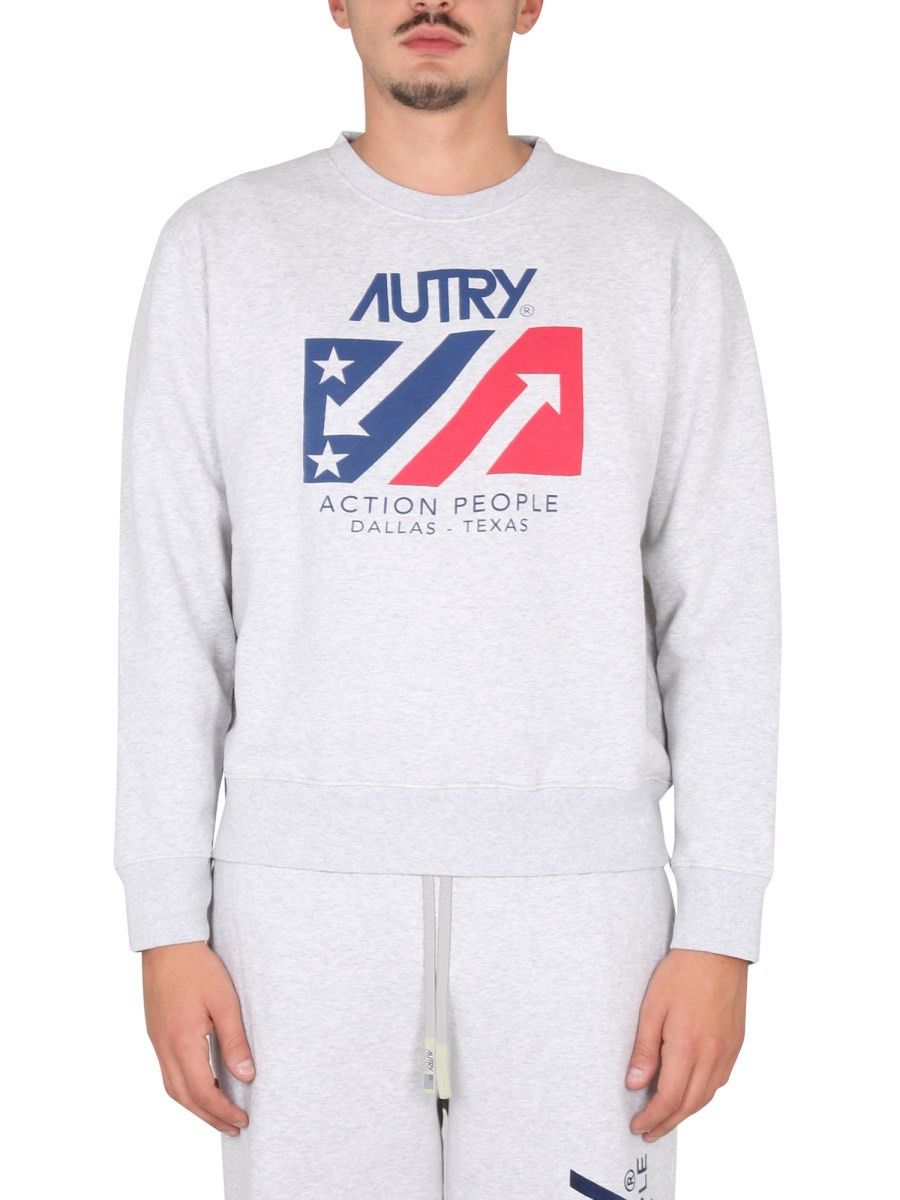 AUTRY o1y0526 Logo Sweatshirt in Light Gray Size US M / EU 48-50 / 2 - 1 Thumbnail
