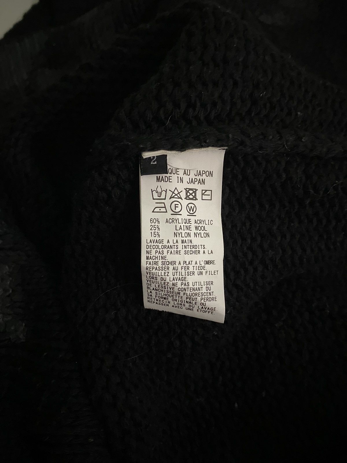 Yohji Yamamoto Archival Y’s By Yohji Yamamoto Stripe Coated Knitwear Size US M / EU 48-50 / 2 - 7 Thumbnail