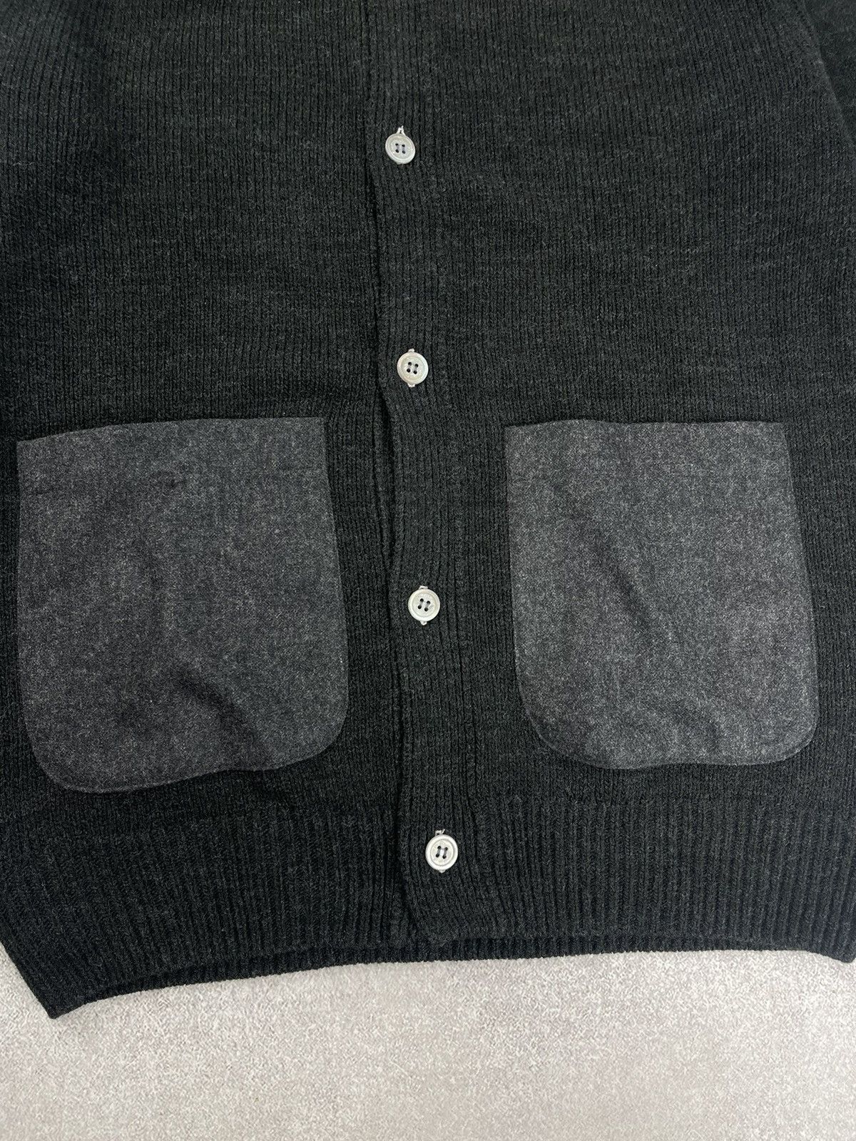 Comme des Garcons × Comme des Garcons SHIRT × Japanese Brand Comme des Garcons Shirt Wool Knit Cardigan Size L Size US L / EU 52-54 / 3 - 4 Thumbnail