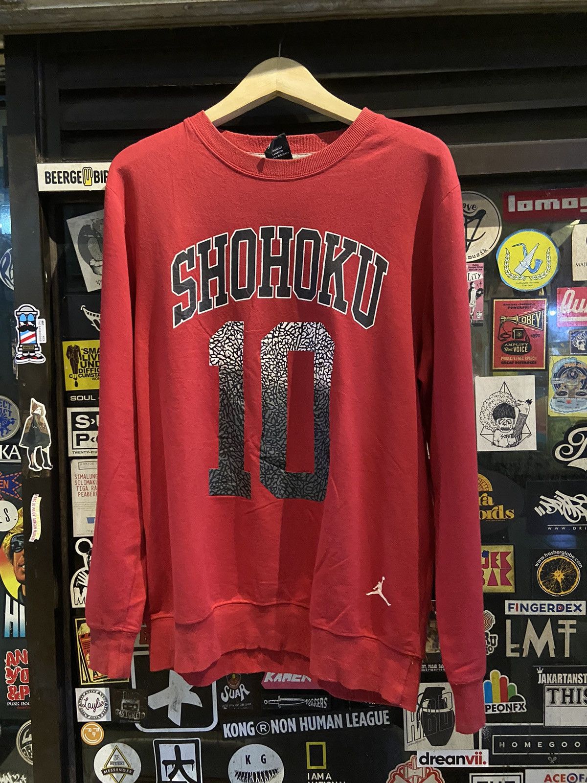 Vtg Sweater Shohoku Number 10 Sakuragi Official Nike Jordan