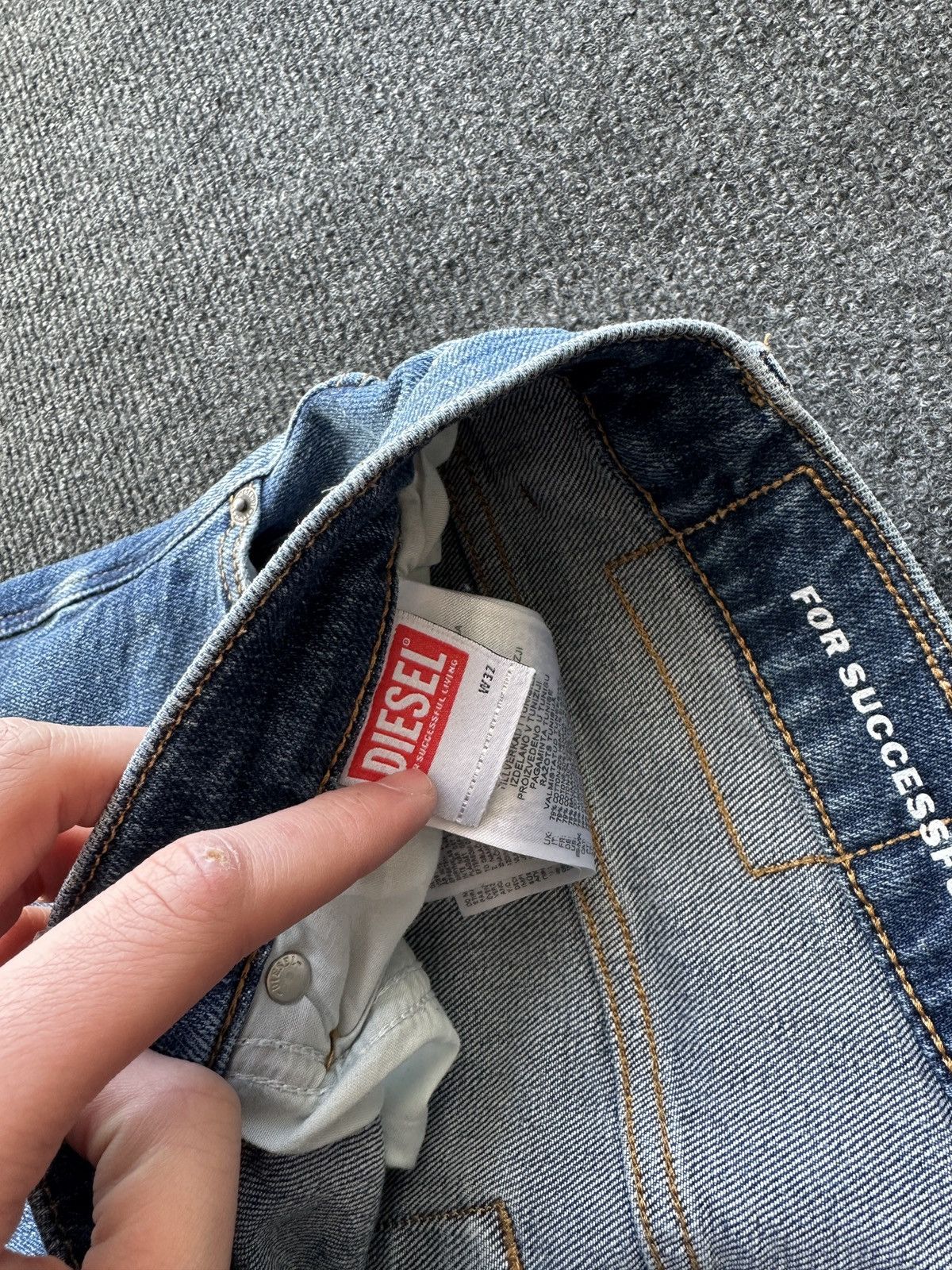 Diesel 🚨 RARE DIESEL MEN DENIM JEANS AVANT GARDE IFSIXWASNINE Y2K Size US 32 / EU 48 - 10 Thumbnail