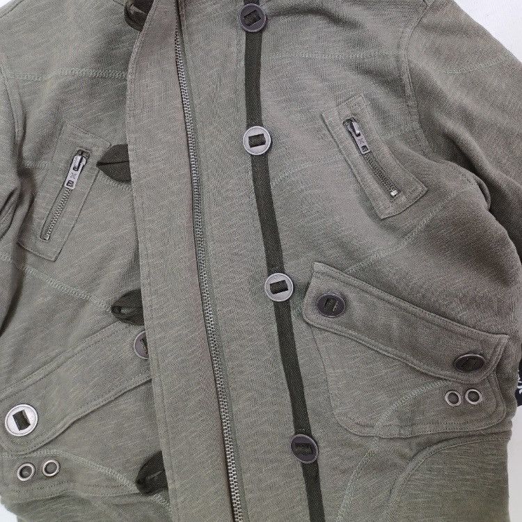Hurley Hurley Hooded Faux Fur Trim Cargo Bomber Jacket Size M / US 6-8 / IT 42-44 - 9 Thumbnail