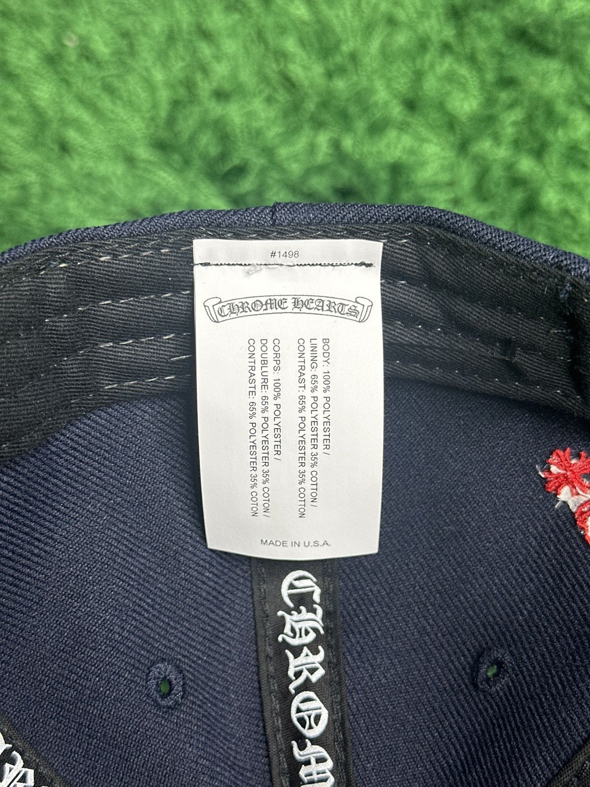 Chrome Hearts Chrome Hearts Red Navy CH Baseball Cap Size ONE SIZE - 4 Thumbnail
