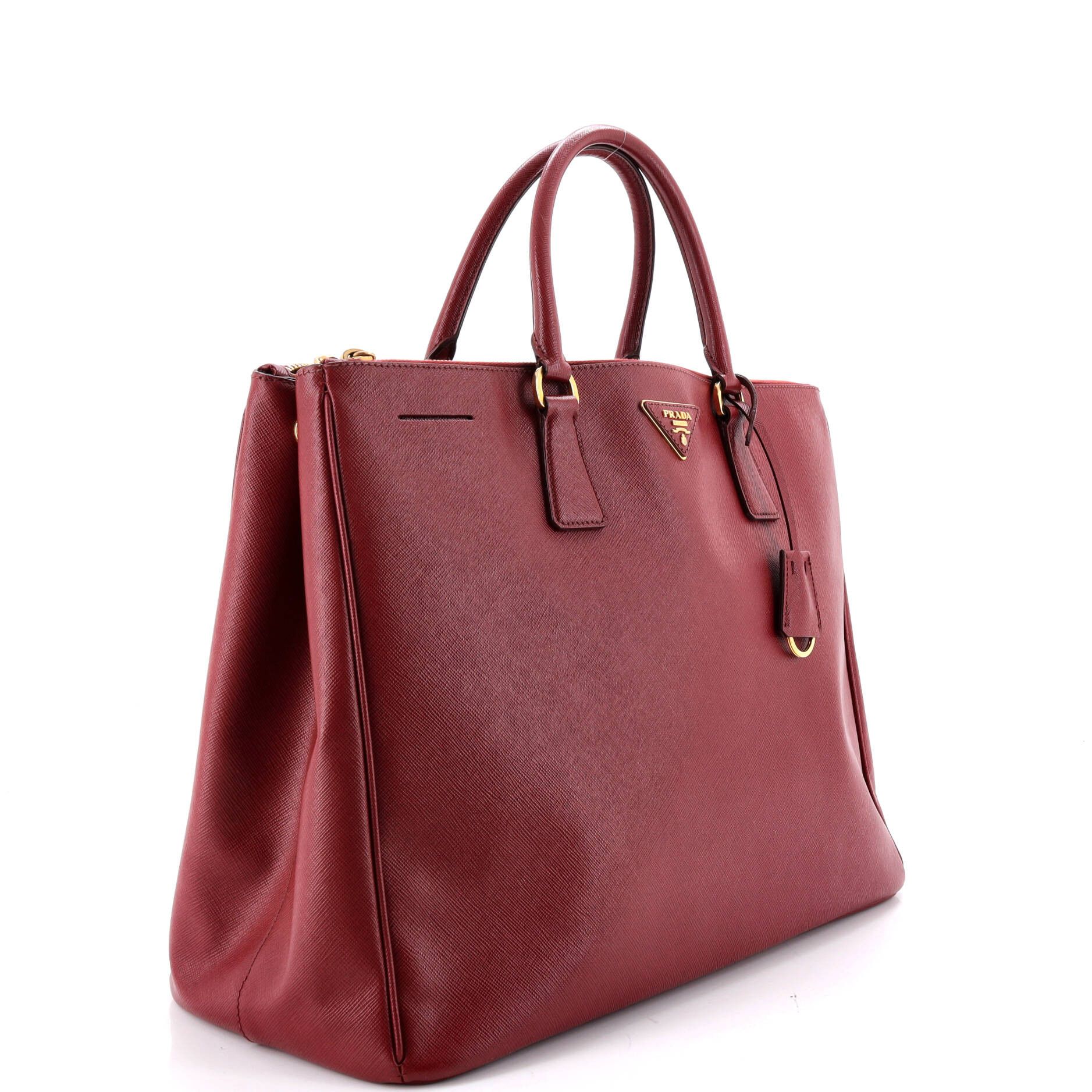 Prada Double zip lux tote saffiano leather xl Size ONE SIZE - 1 Thumbnail