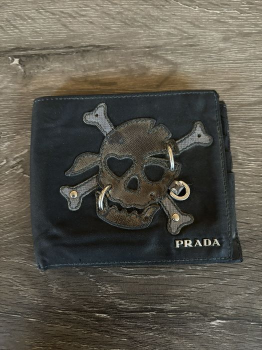 Prada Prada Black Skull Pirate Wallet Grailed