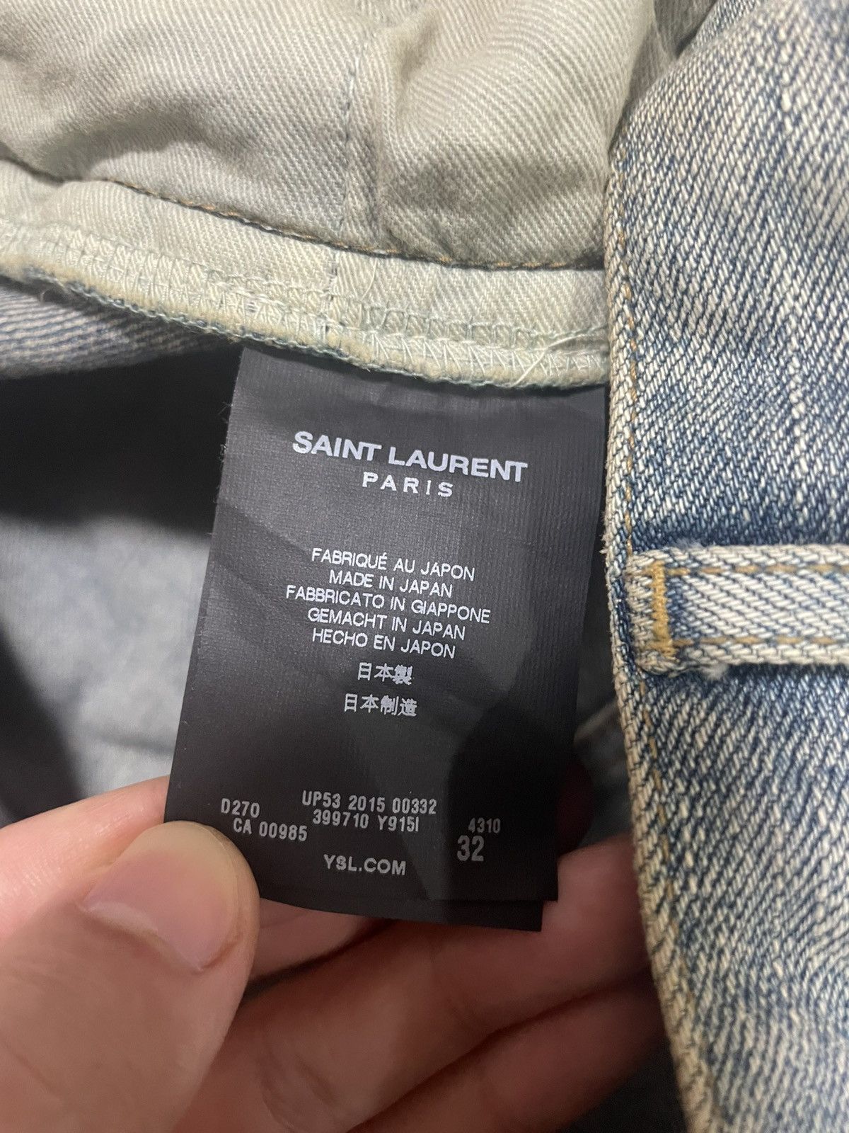 Saint Laurent Paris 15fw Saint Laurent Hedi Slimane D01/SL Jeans Size US 32 / EU 48 - 9 Thumbnail