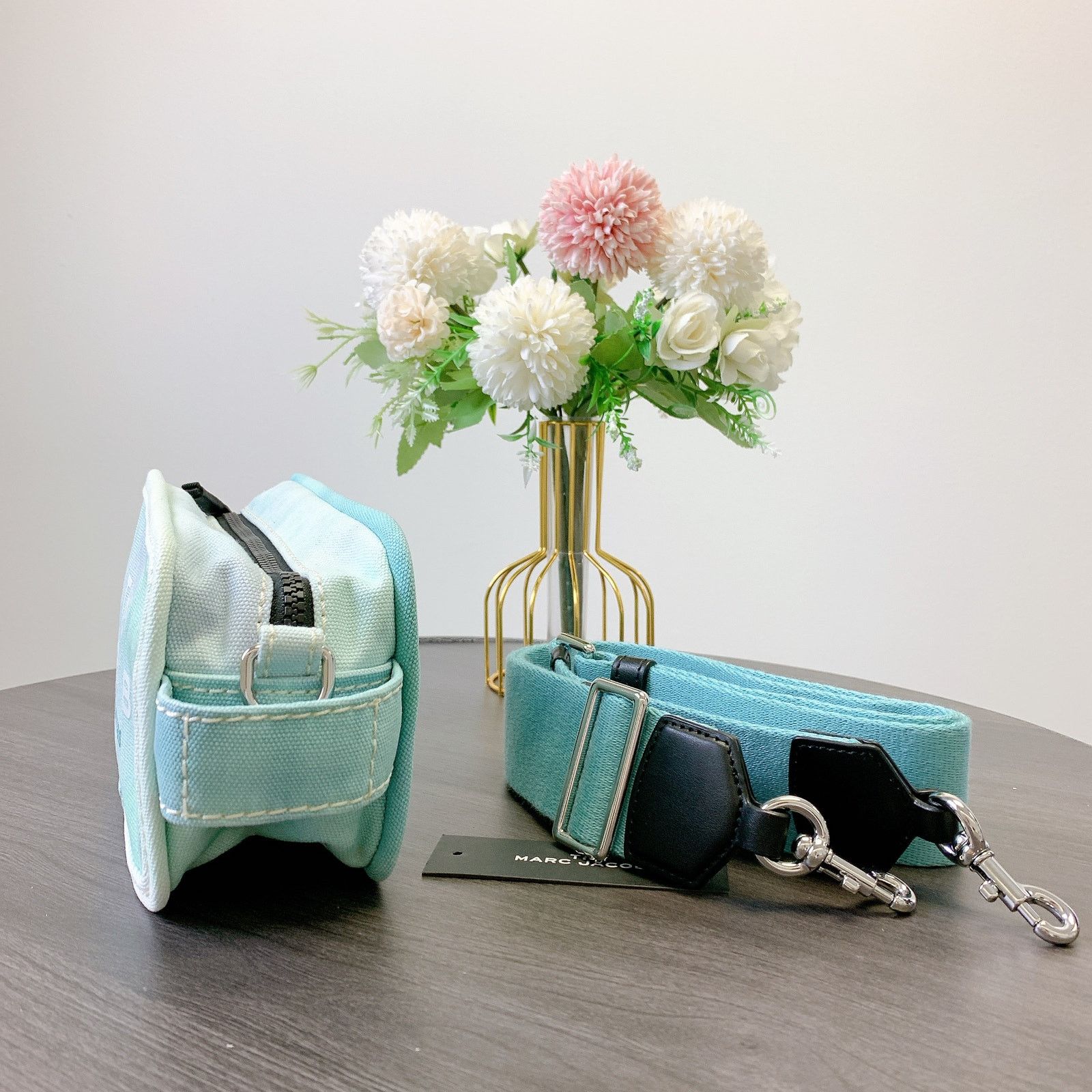 Marc Jacobs Marc Jacobs HII9MO2PF2I Blue Canvas Crossbody Bag Size ONE SIZE - 4 Thumbnail