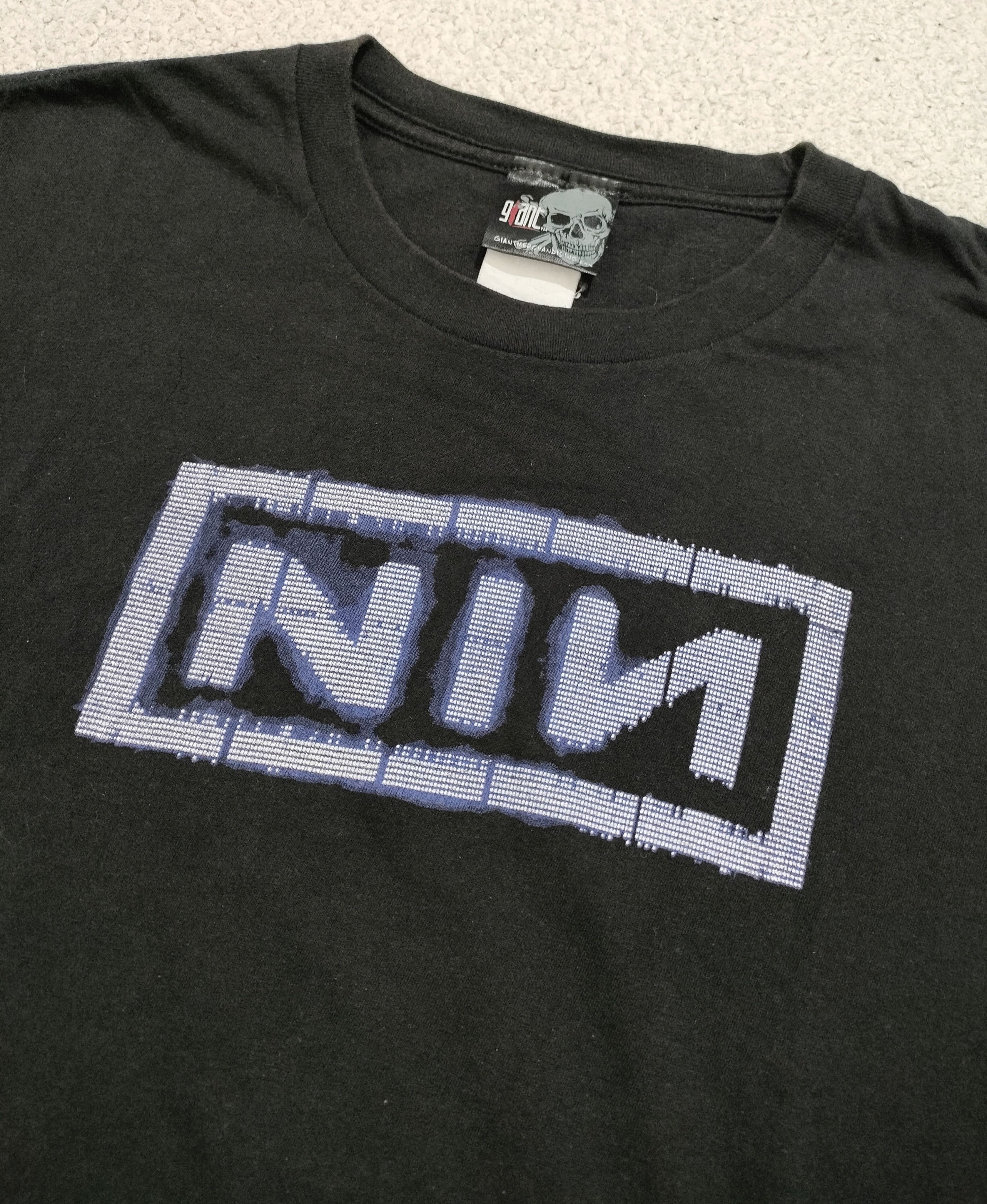 Band Tees Rare NIN - Nine Inch Nails blue neon logo Vintage Tee Size US L / EU 52-54 / 3 - 2 Thumbnail