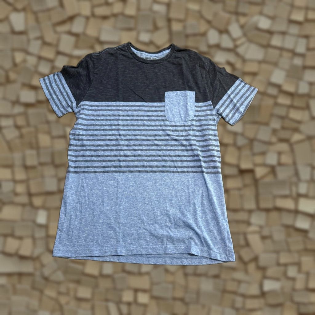 Mossimo Mossimo Shirt Men's Size Medium Blue Striped Short Sleeve Shirt Size US M / EU 48-50 / 2 - 1 Thumbnail