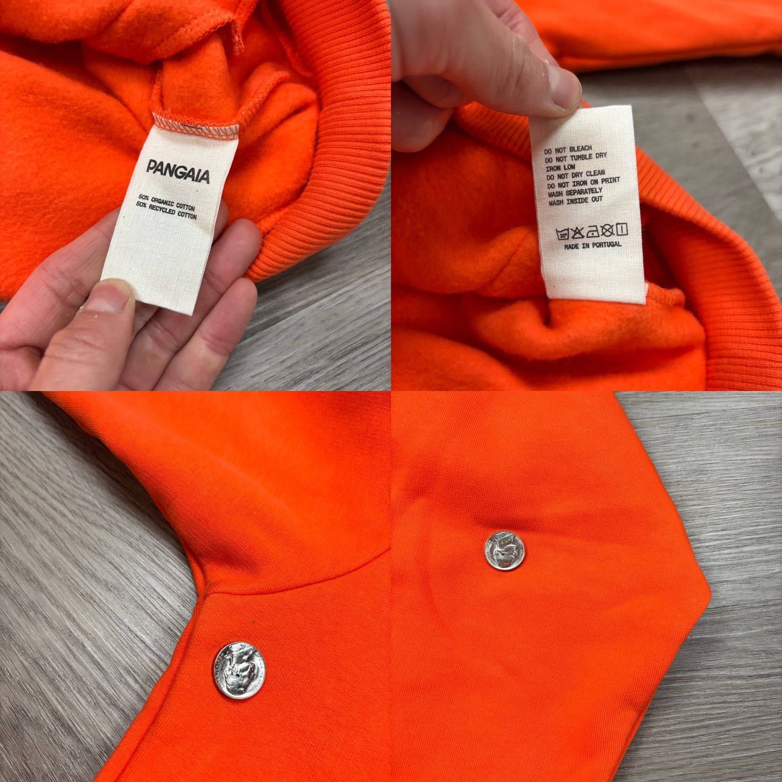 Pangaia Pangaia Hoodie Organic Cotton Oversized XS Loungewear Orange Size US XS / EU 42 / 0 - 8 Thumbnail