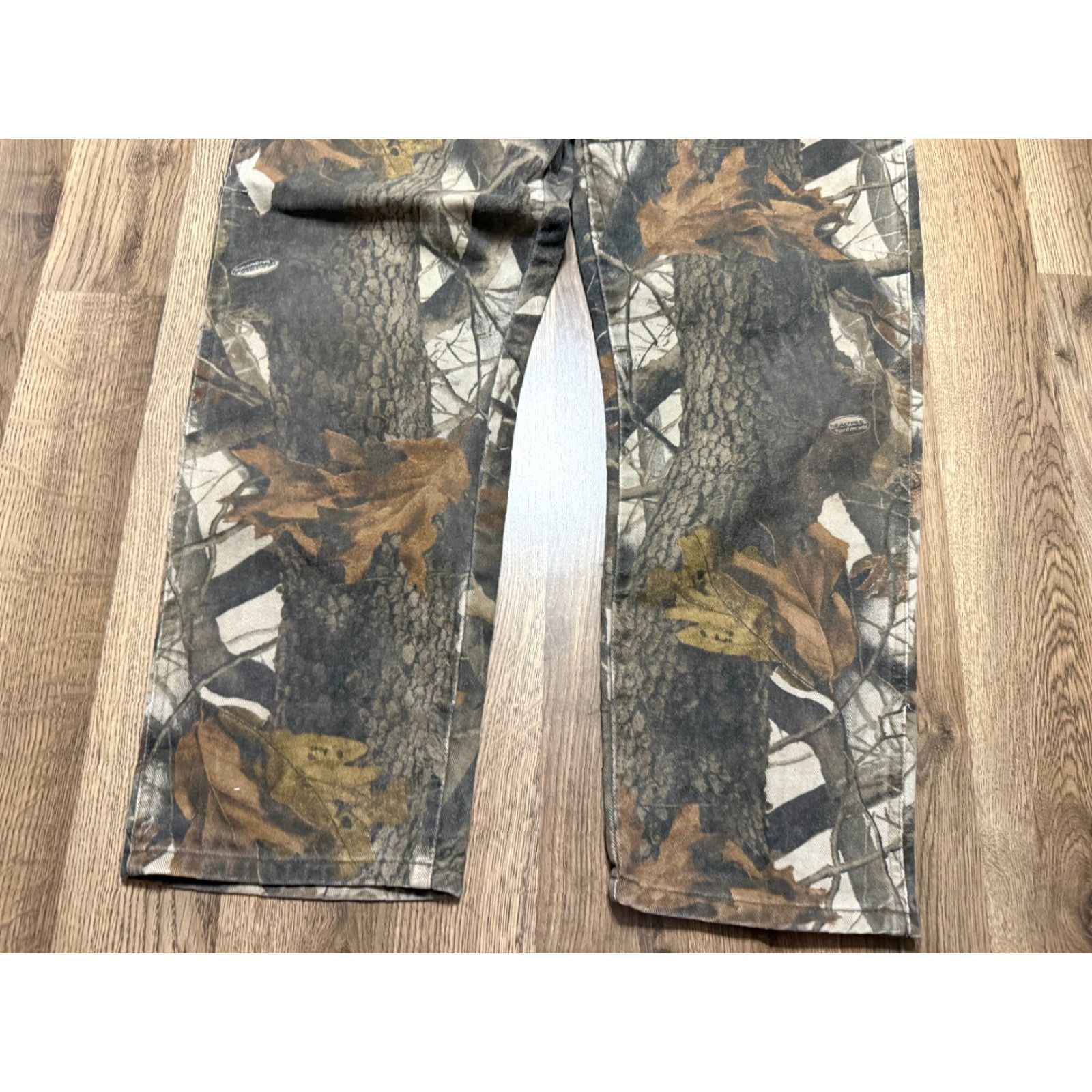 Wrangler Pro Gear By Wrangler Jeans Men's 38x30 Brown Green Camouflage Straight Denim 5-Pocket ProGear Wrangler ProGear Mens Jeans Size US 38 / EU 54 - 3 Thumbnail