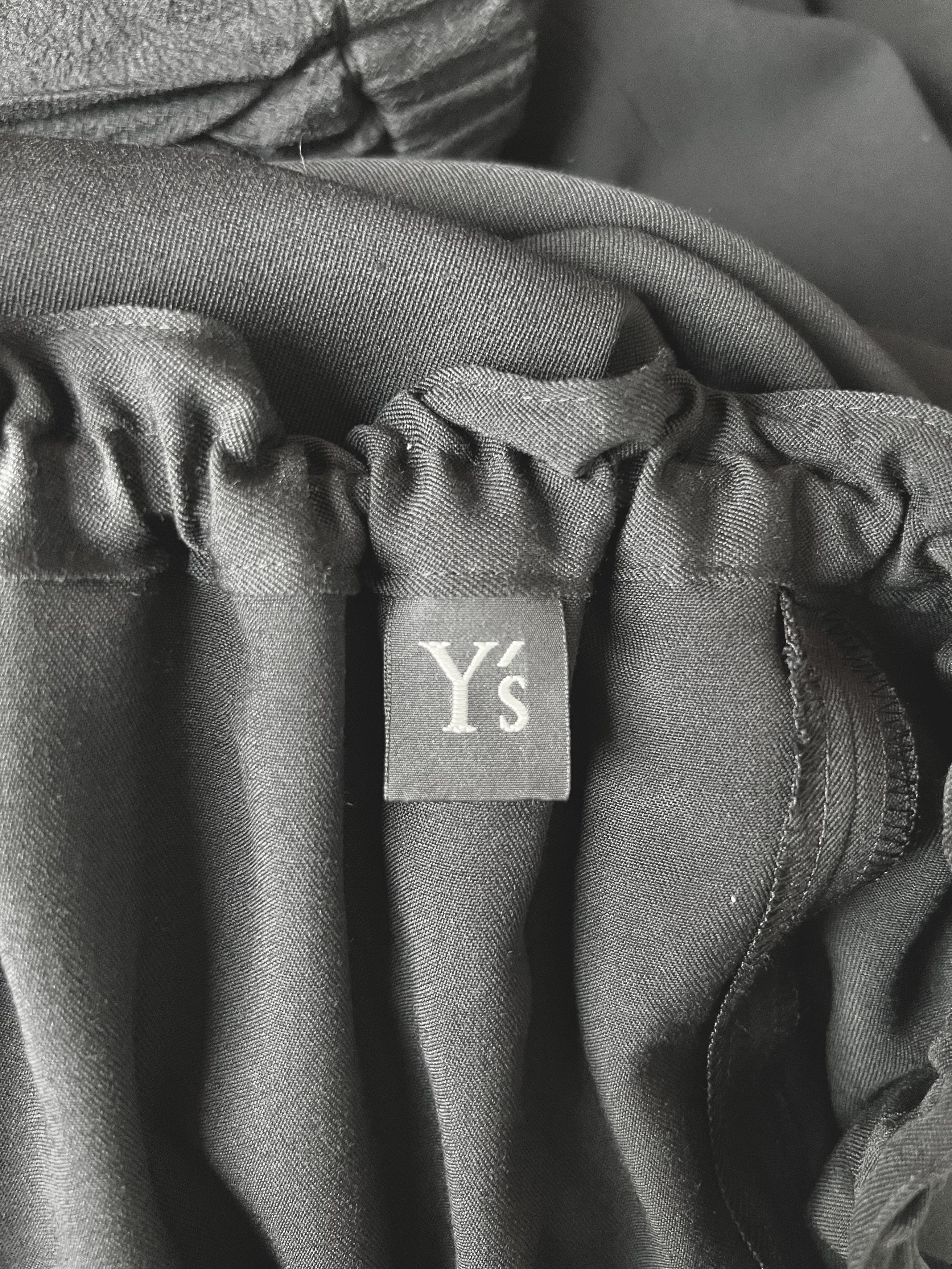Yohji Yamamoto Y's Yohji Yamamoto - WOOL GABARDINE 2-WAY SKIRT WIDE PANTS Size 28" / US 6 / IT 42 - 21 Thumbnail