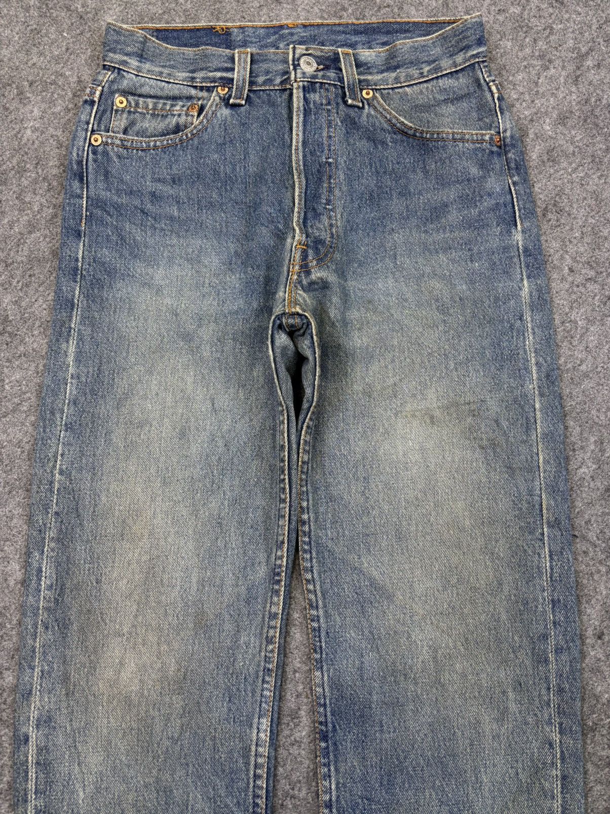 Levi's Vtg Levis 501 Medium Wash Original Denim F948 Size US 27 - 3 Thumbnail