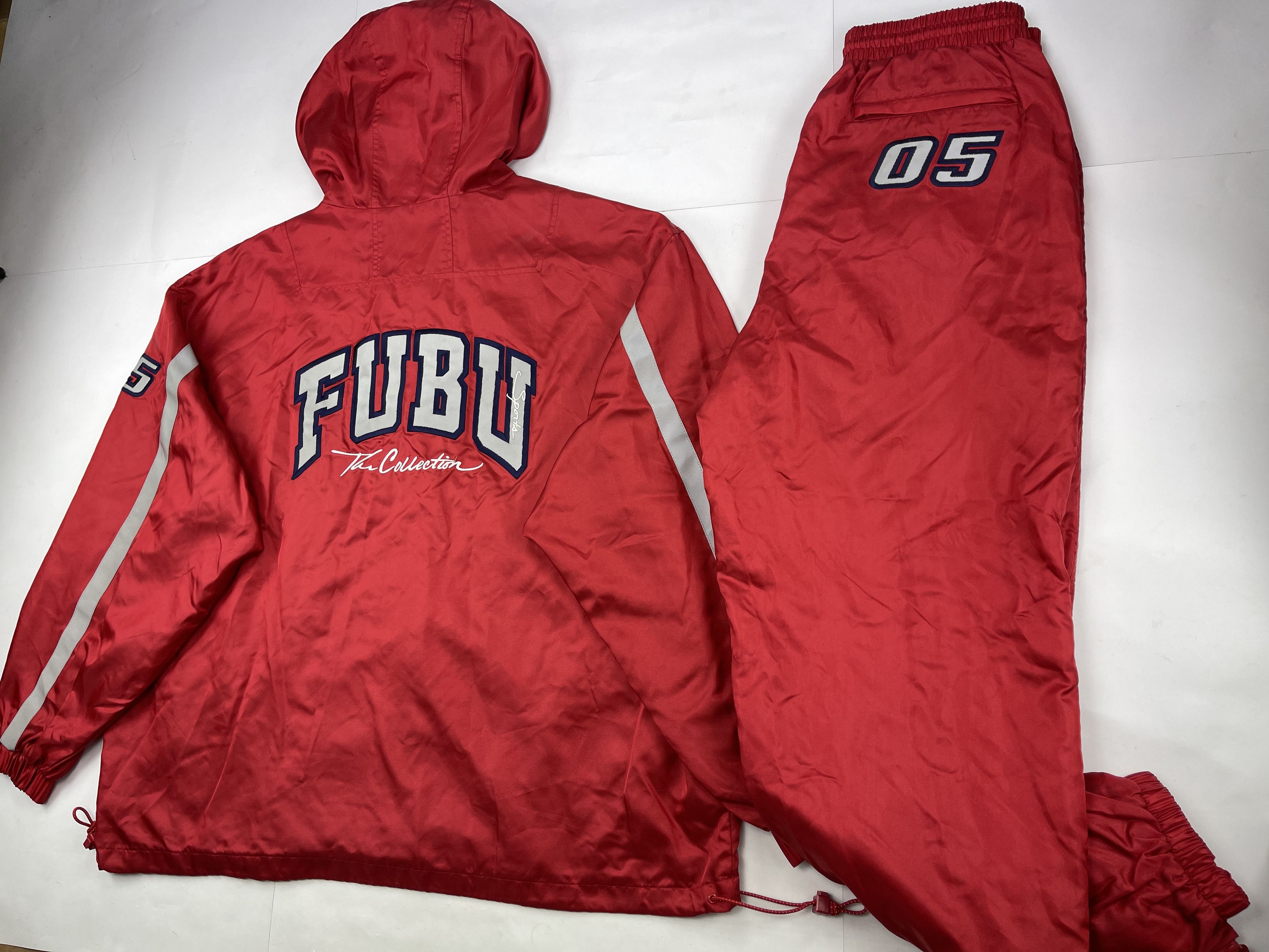 Fubu FUBU tracksuit, baggy track suit jacket and pants set 90s XL Size US XL / EU 56 / 4 - 5 Thumbnail