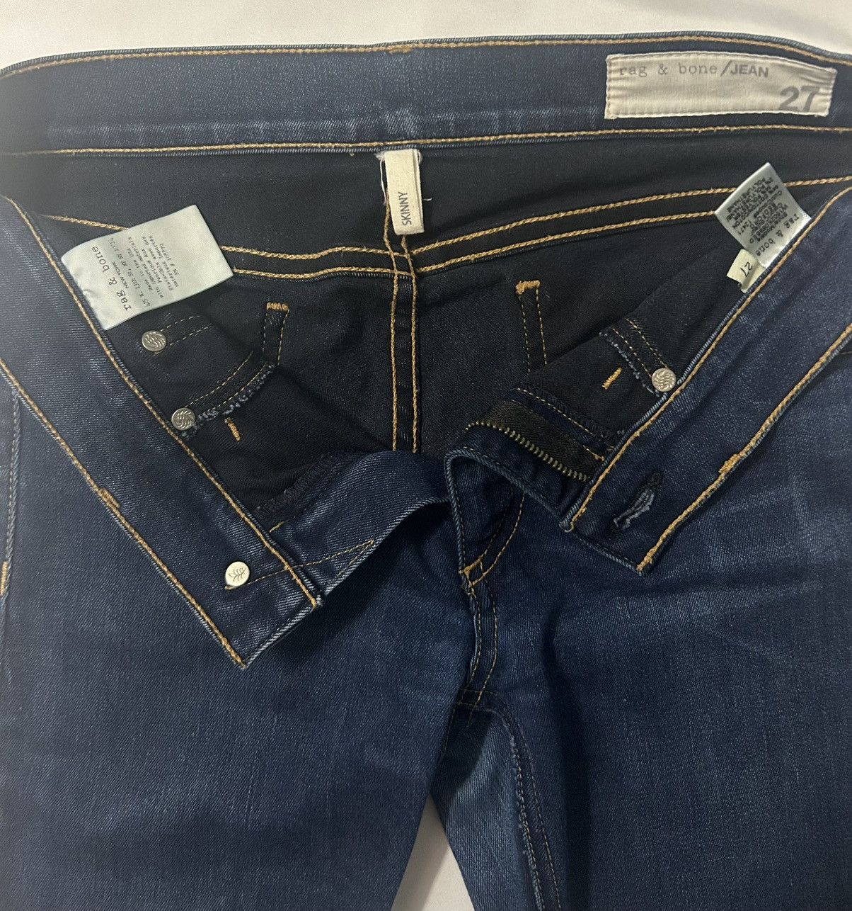 Rag & Bone Rag & Bone Skinny Jeans Women’s 27 Dark Wash Designer Denim Size 27" / US 4 / IT 40 - 2 Thumbnail