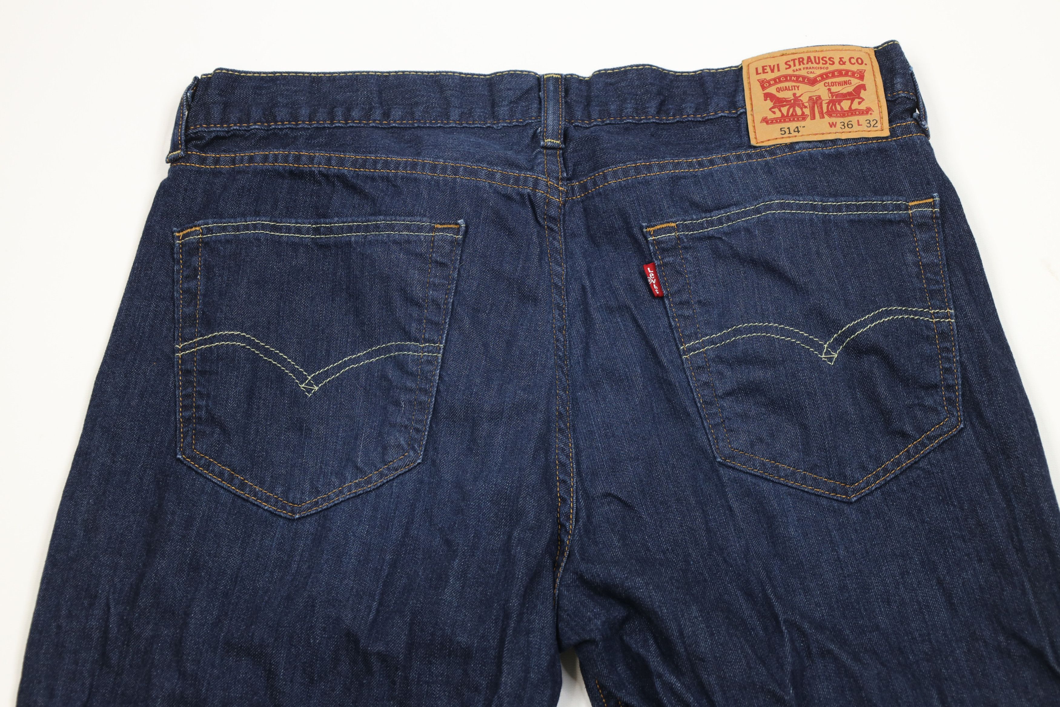 Levi's Vintage Y2K Levis 514 Straight Leg Denim Jeans Blue Cotton Size US 36 / EU 52 - 10 Thumbnail