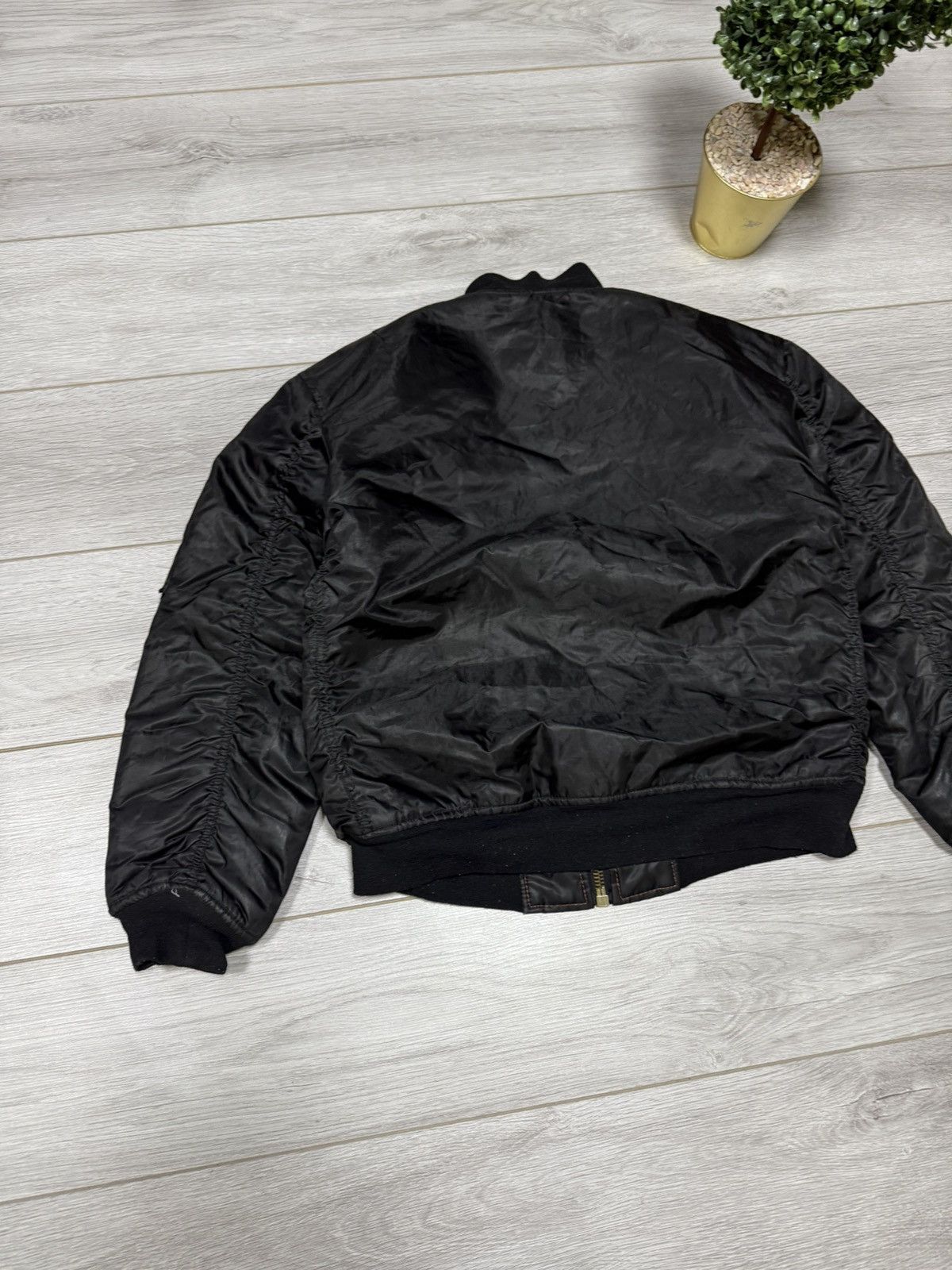 Aeronautica Militare MA-1 vintage mil tec USA shimmering bomber jacket zip Size US M / EU 48-50 / 2 - 8 Thumbnail